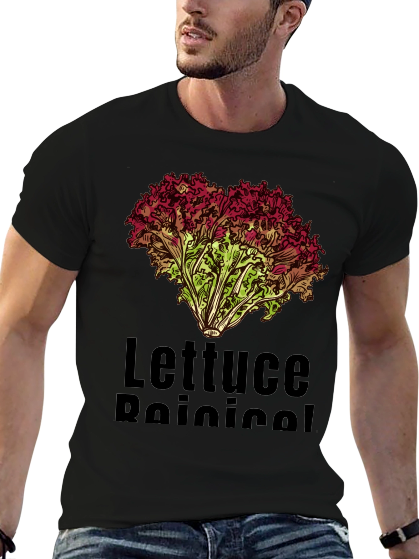 Lettuce Botanical T-Shirt Black