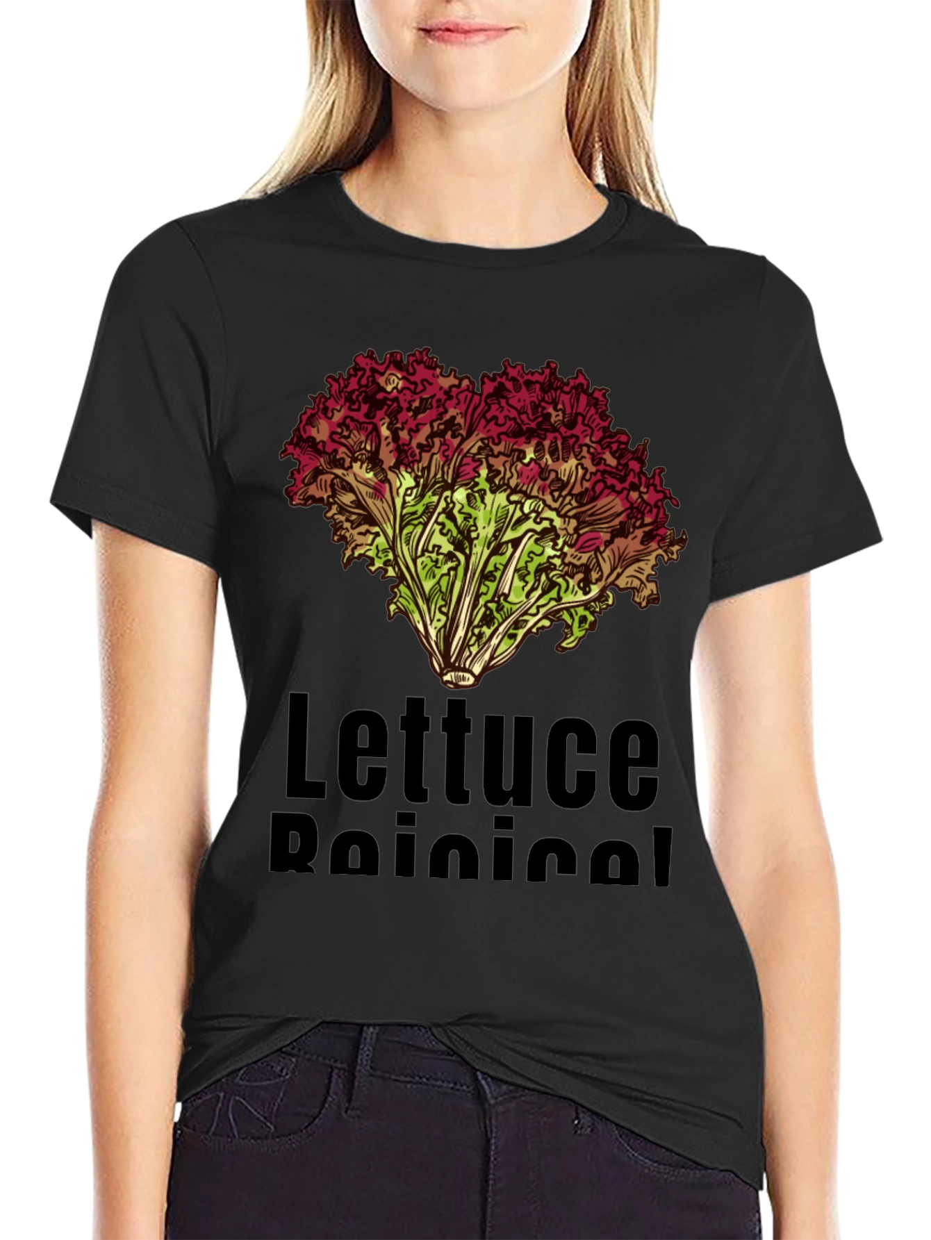 Lettuce Botanical T-Shirt Black