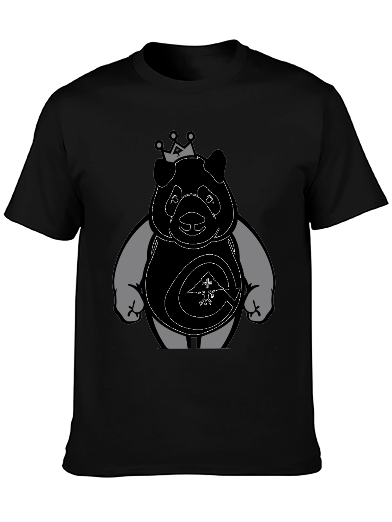 King Panda Graphic Print Tee