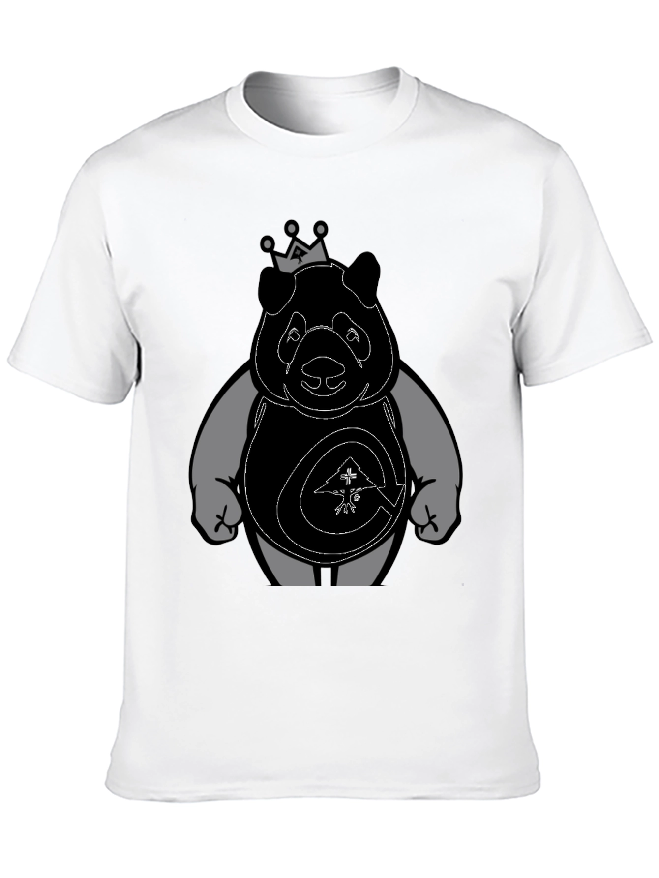 King Panda Graphic Print Tee