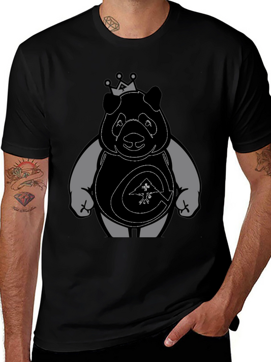 King Panda Graphic Print Tee