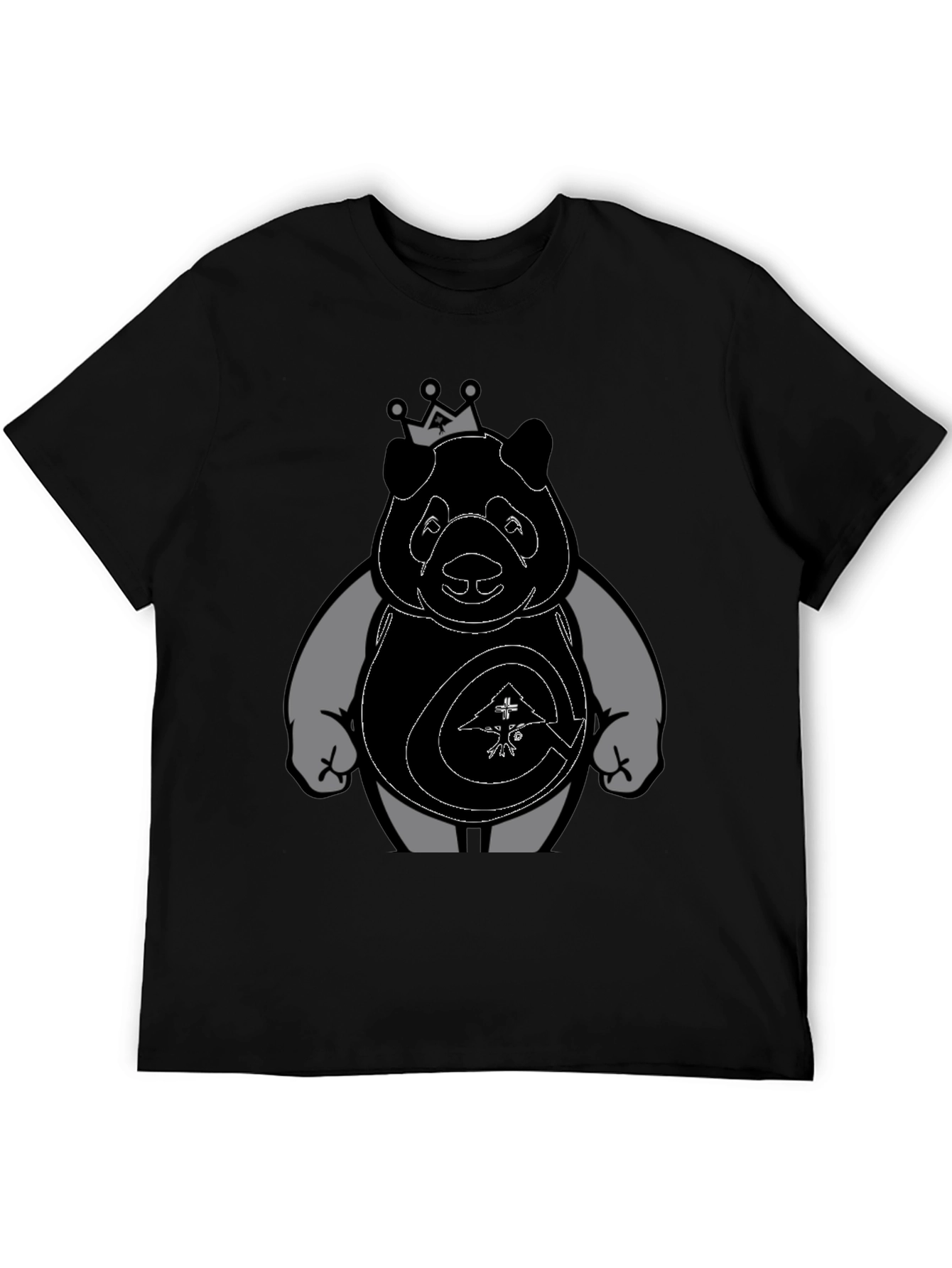 King Panda Graphic Print Tee