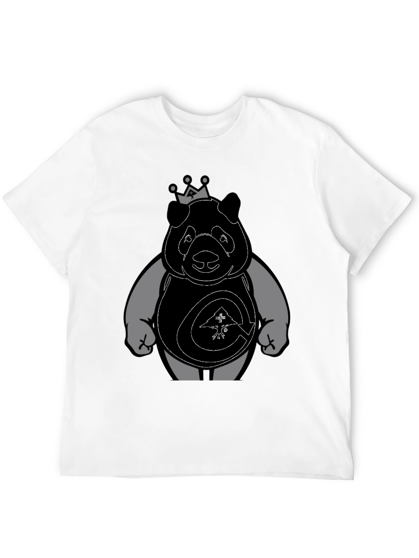 King Panda Graphic Print Tee
