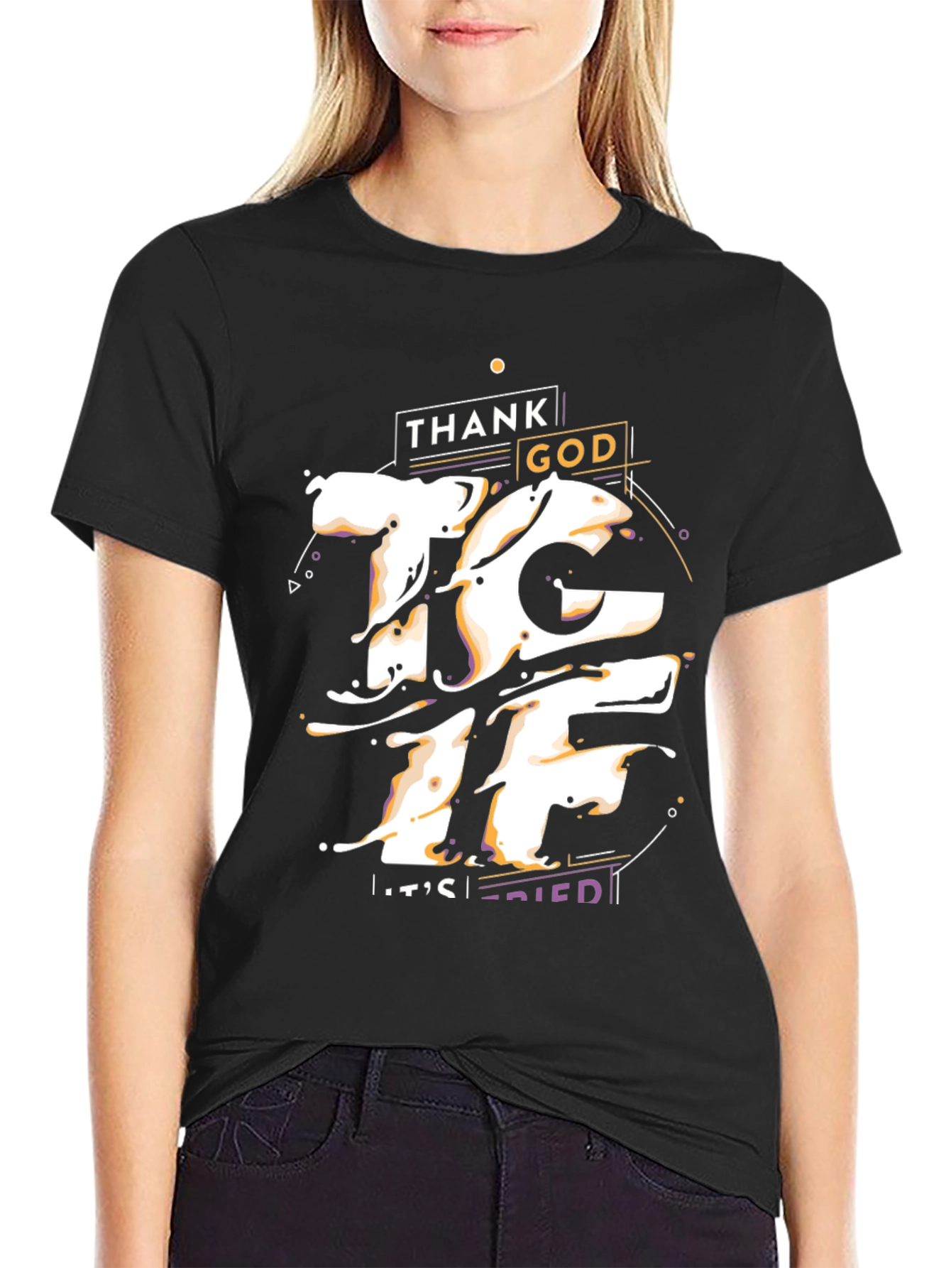 Thank God Its Fried Graphic T-Shirt