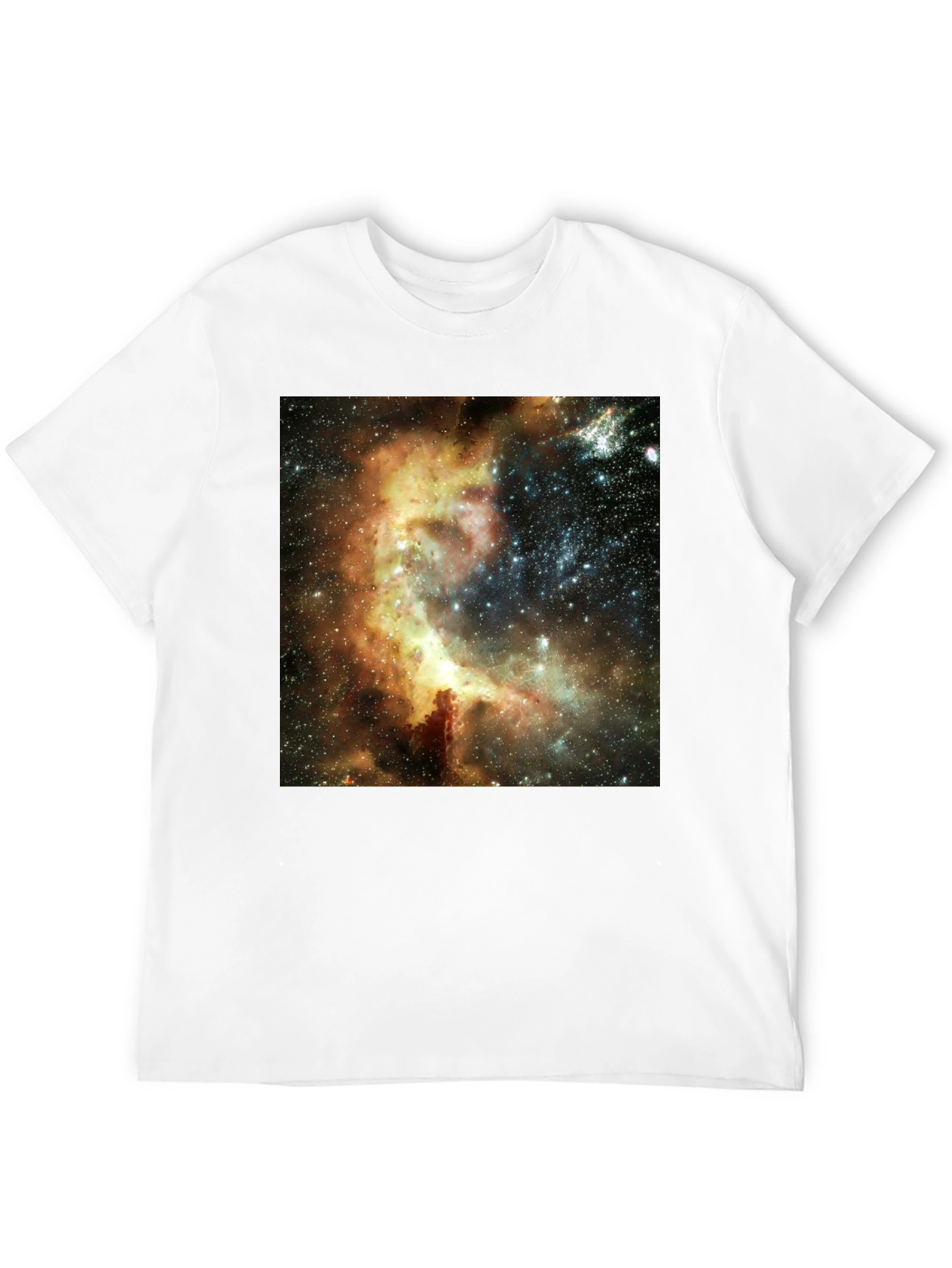 Nebula Print Black T-Shirt - Galactic Style
