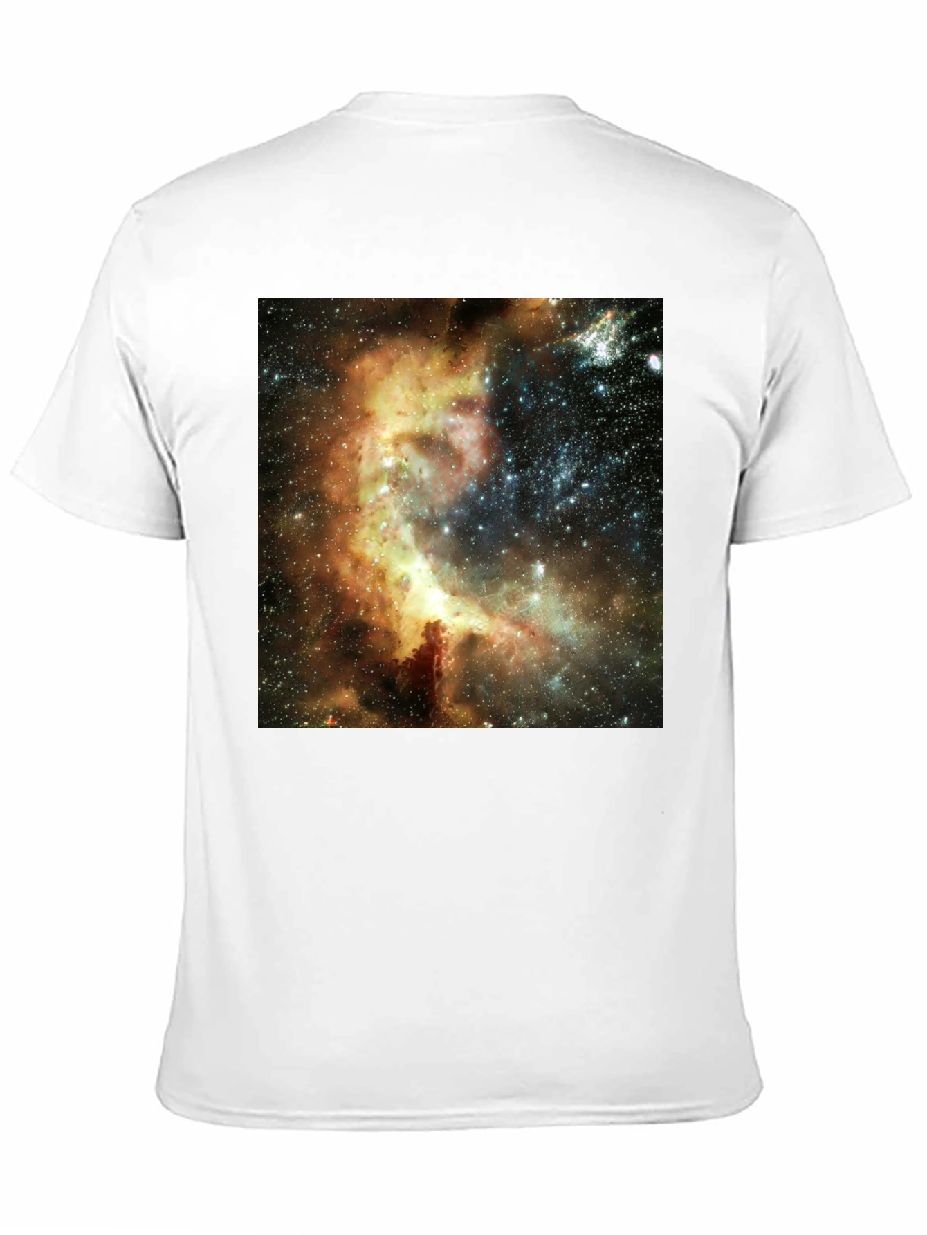 Nebula Print Black T-Shirt - Galactic Style