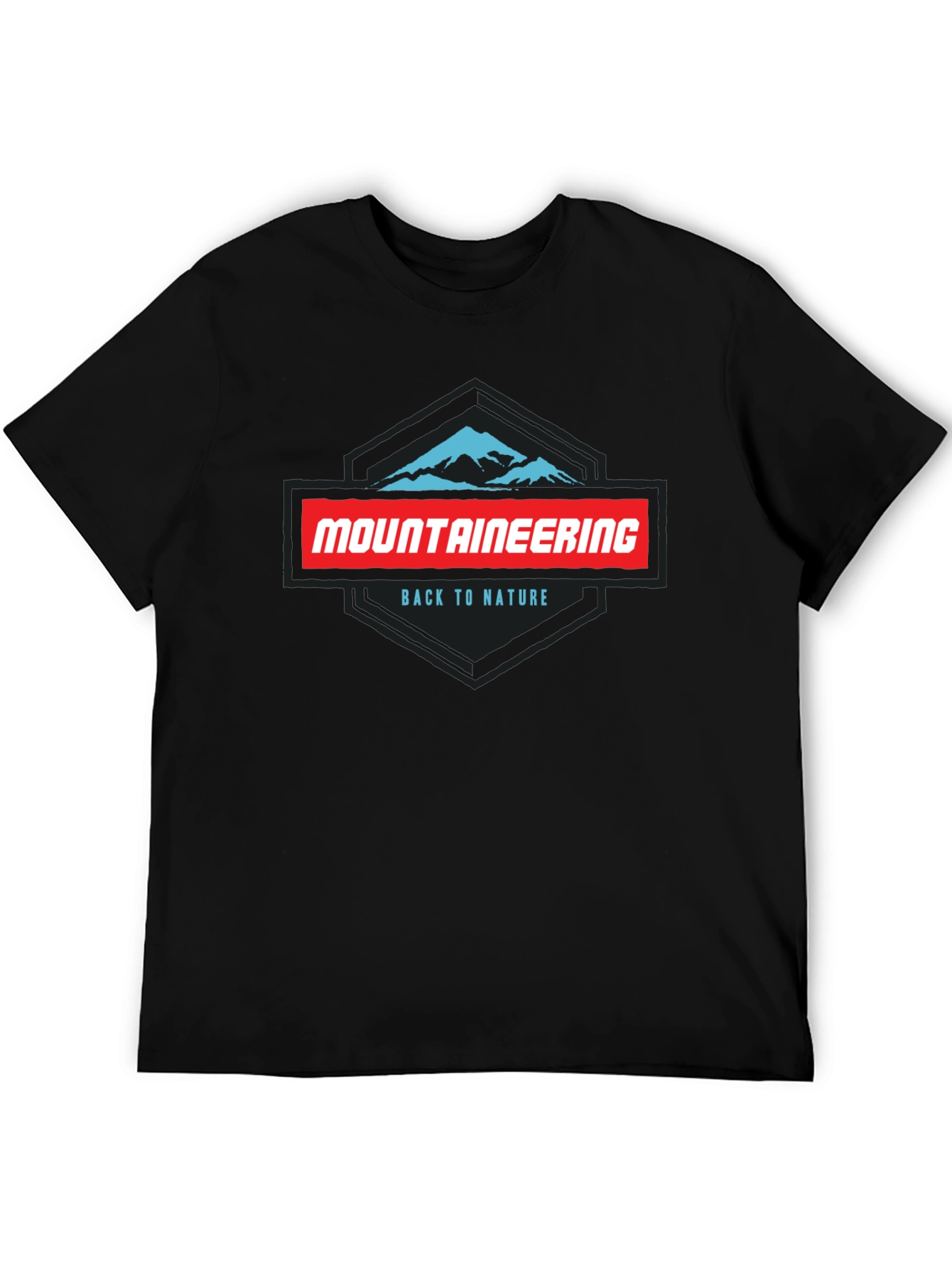 Mountaineering Back to Nature Black Graphic Tee