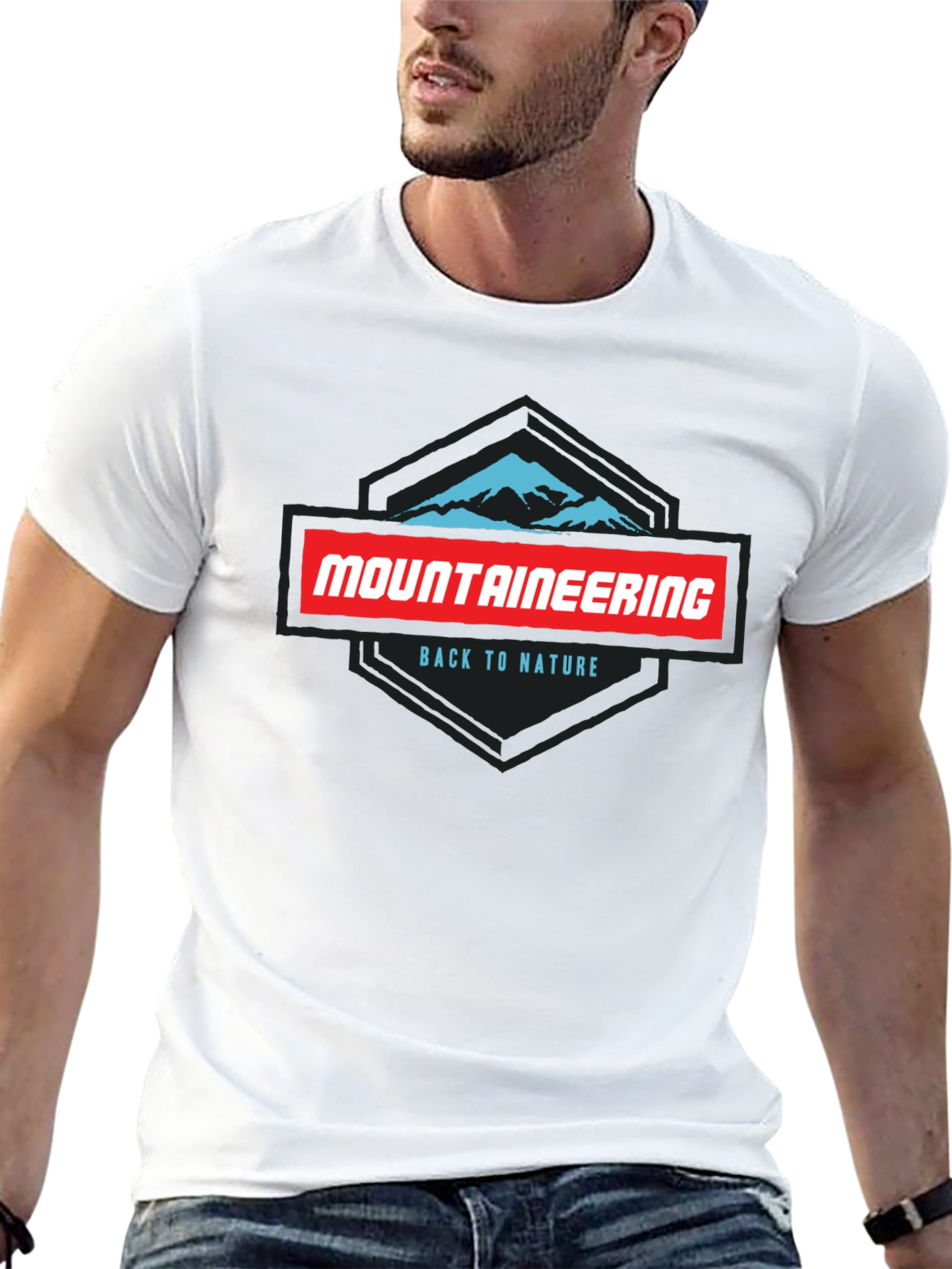 Mountaineering Back to Nature Black Graphic Tee