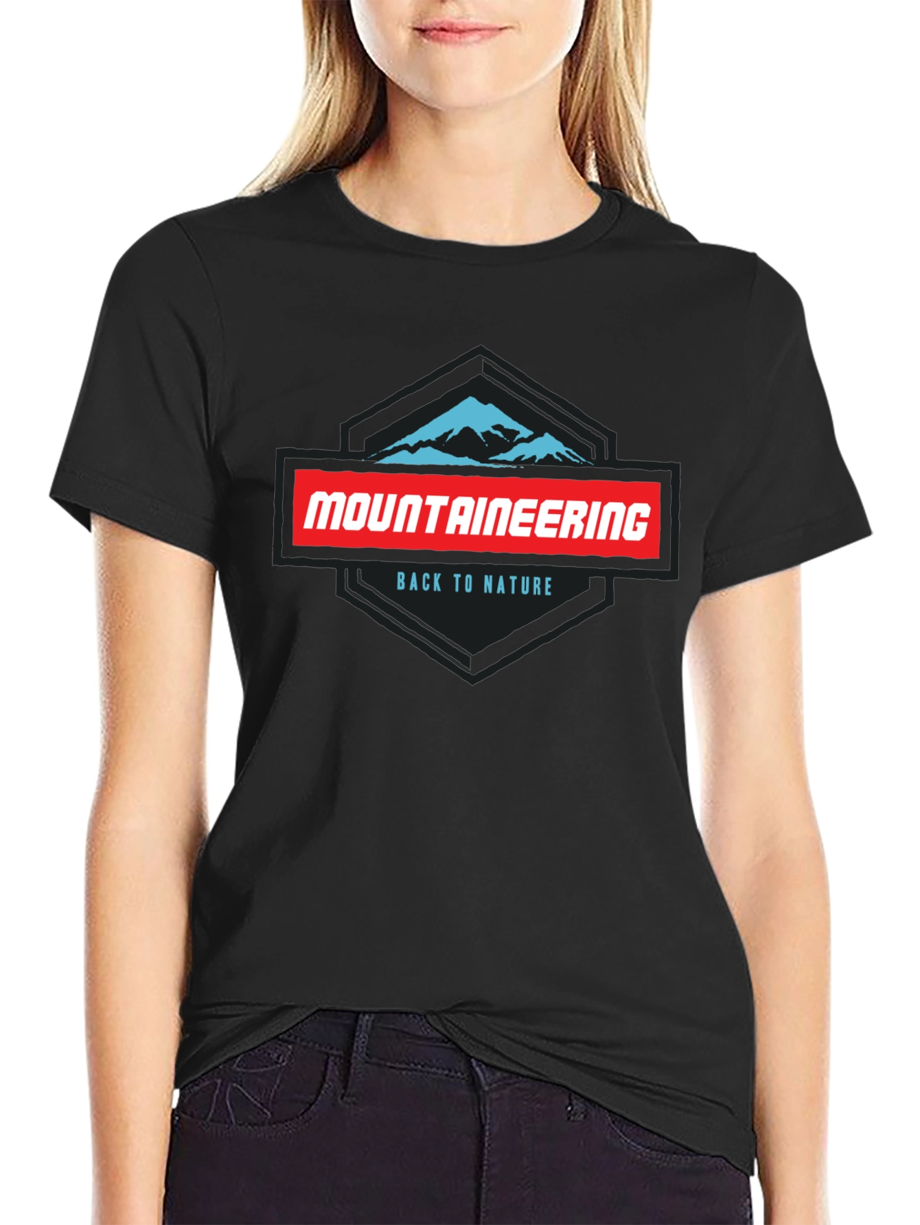 Mountaineering Back to Nature Black Graphic Tee