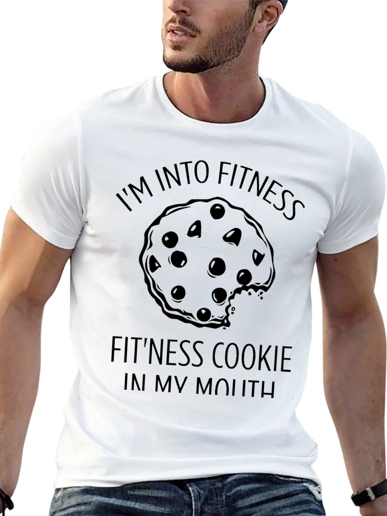 Fitness Cookie T-Shirt - Funny Workout Tee