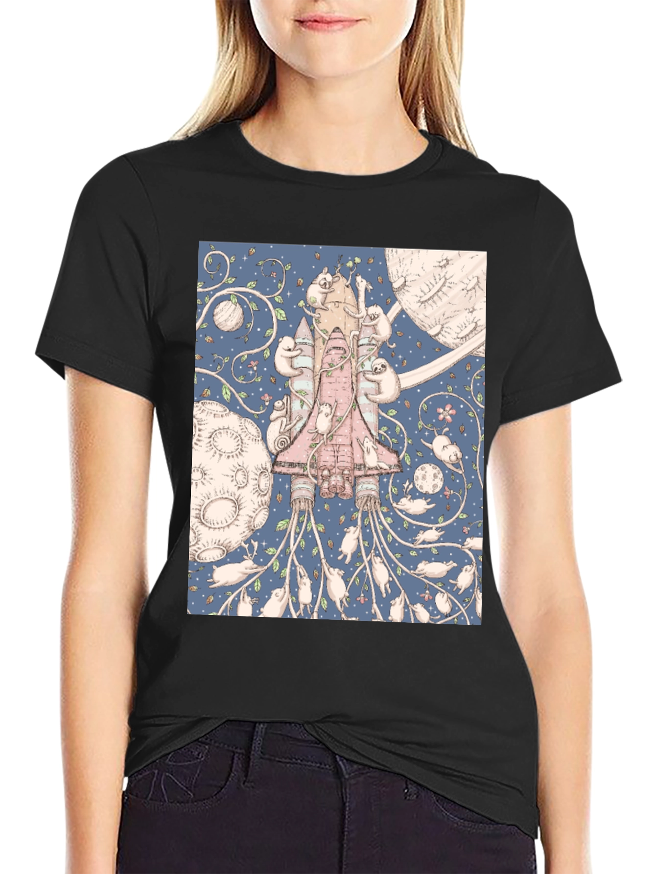 Space Sloth T-Shirt - Unique Graphic Tee