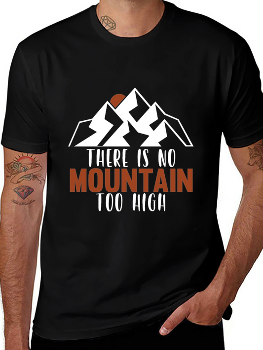 Mountain Graphic Mens Black T-Shirt