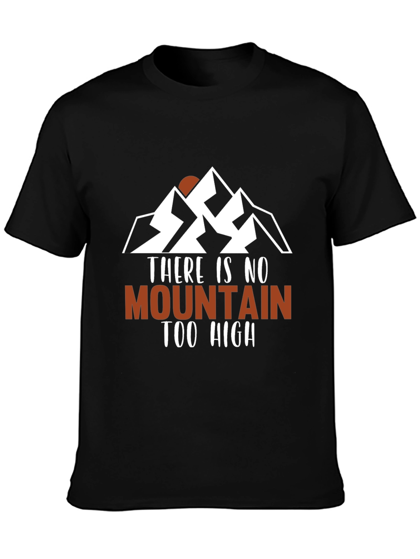 Mountain Graphic Mens Black T-Shirt