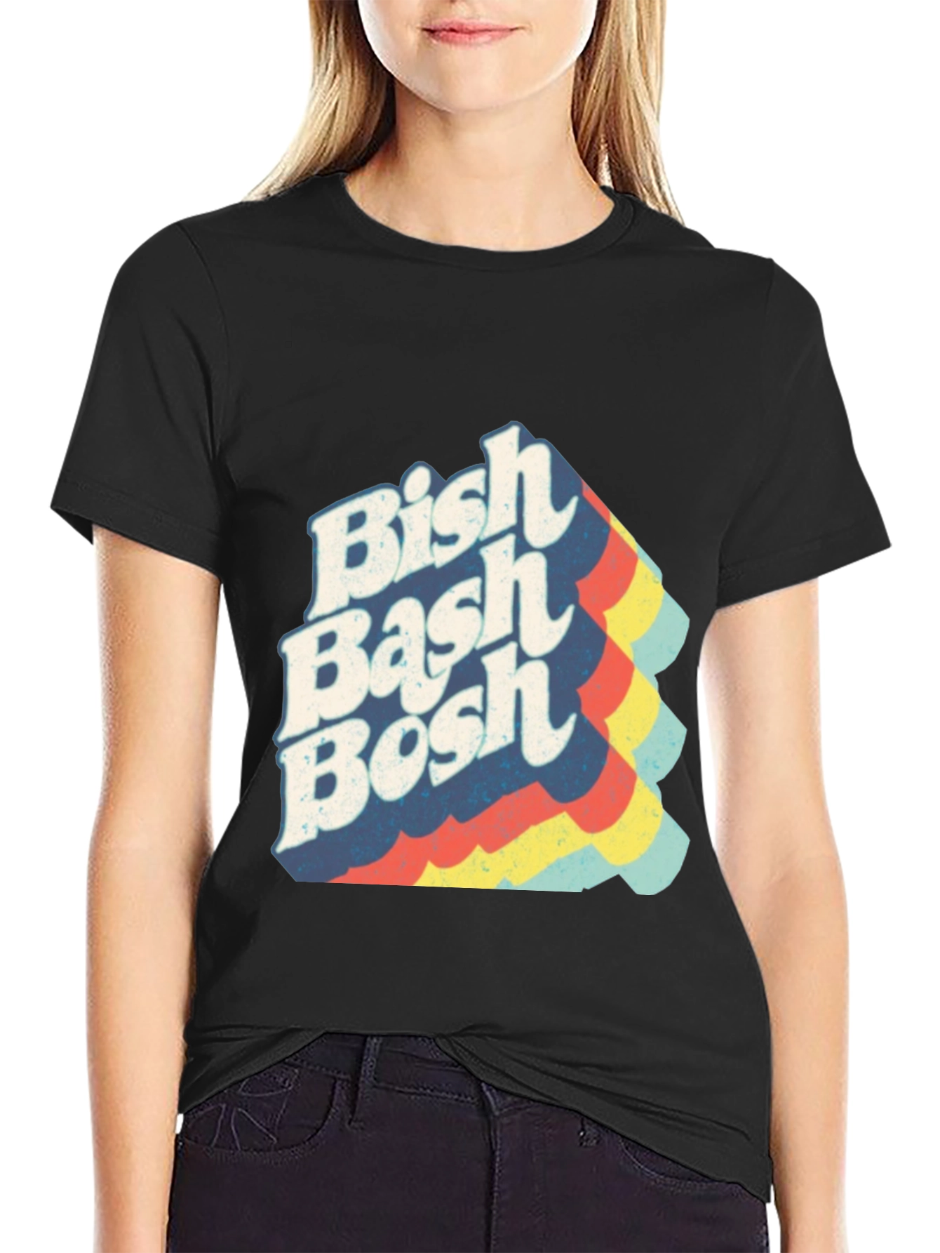 Bish Bash Bosh Retro T-Shirt - Classic Style