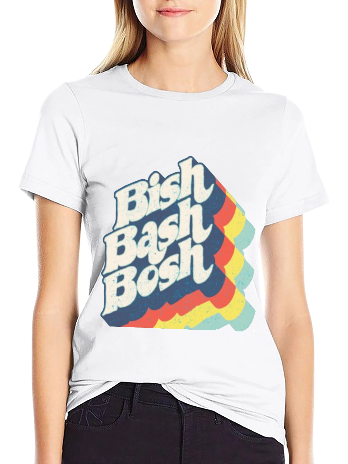Bish Bash Bosh Retro T-Shirt - Classic Style