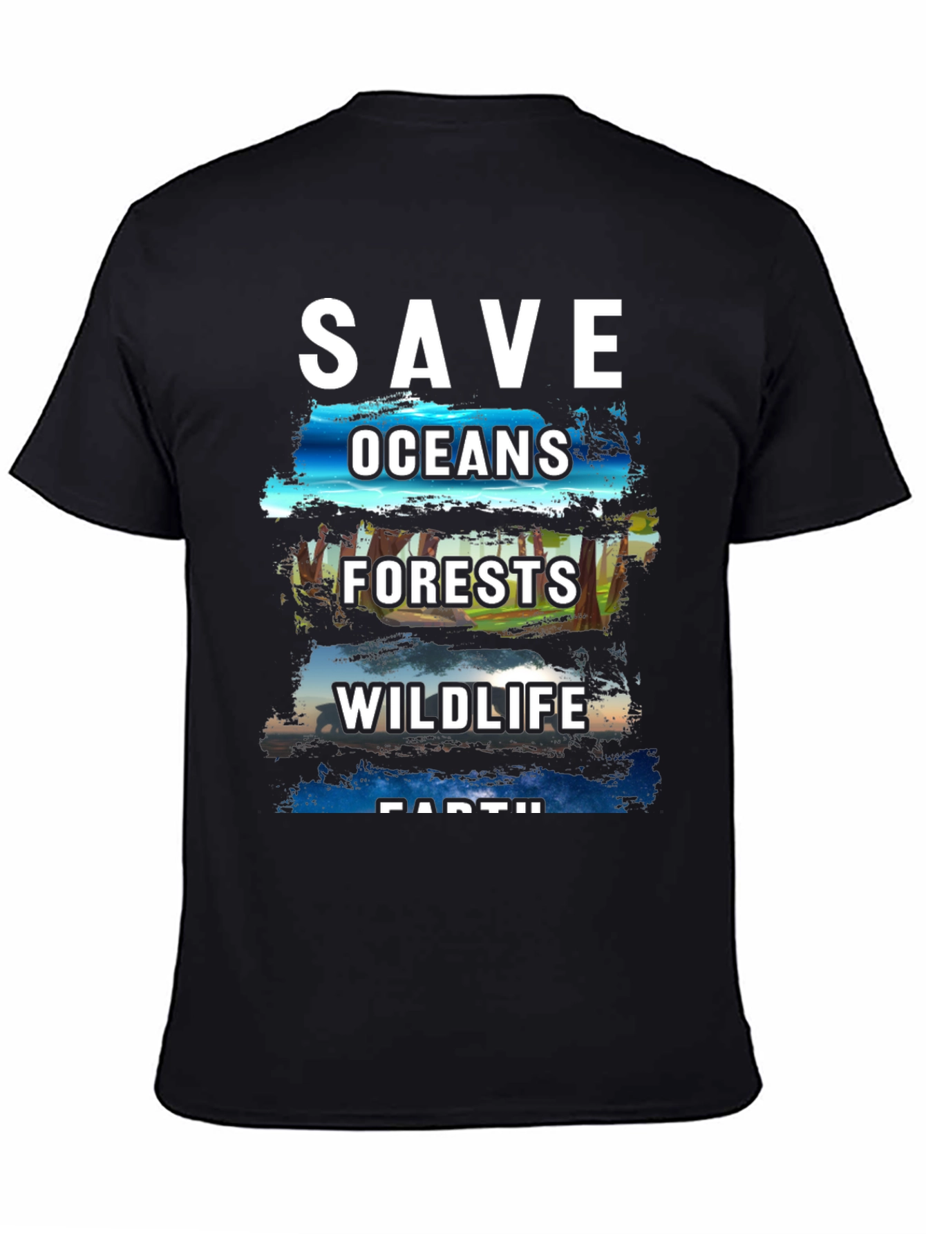 Save the Earth T-Shirt - Oceans Forests Wildlife
