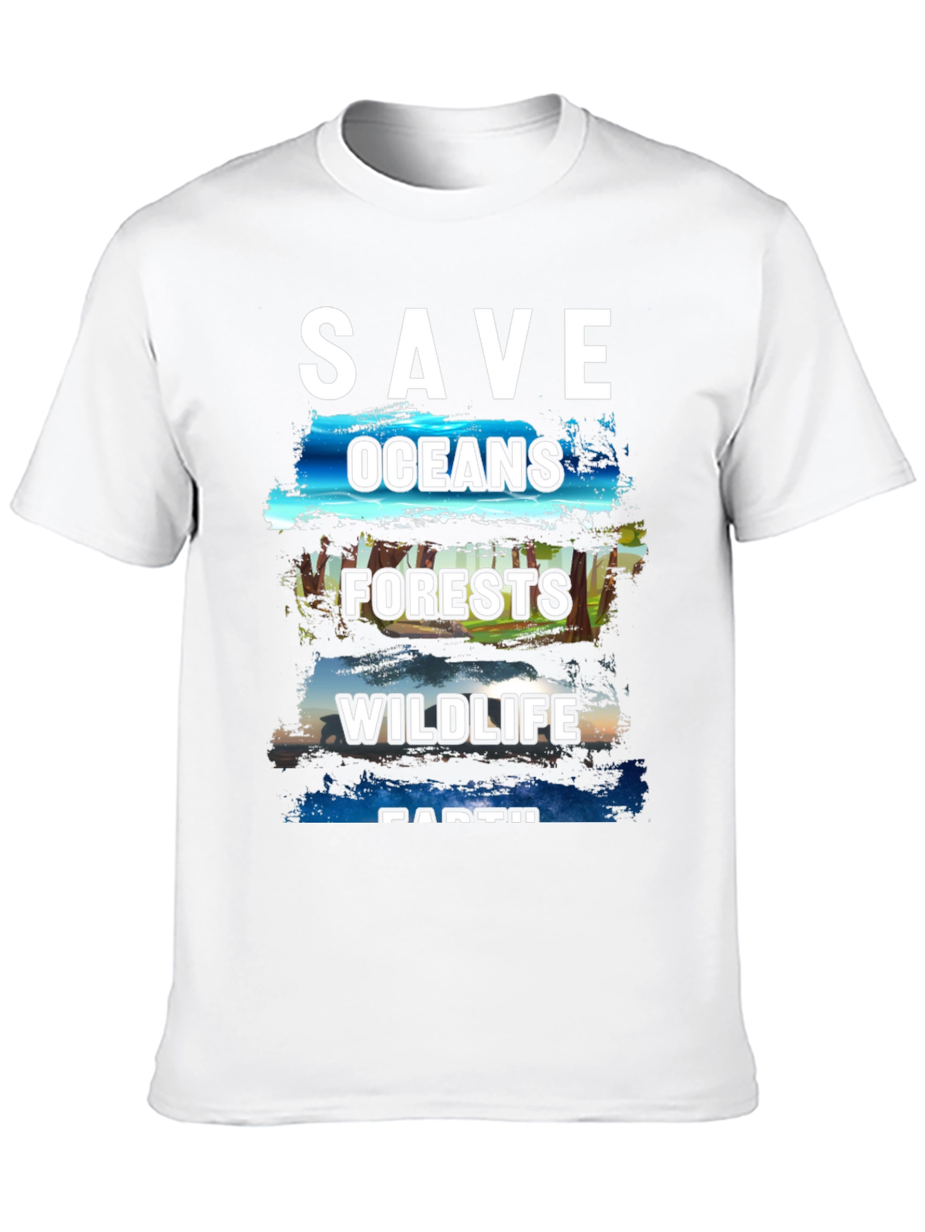 Save the Earth T-Shirt - Oceans Forests Wildlife