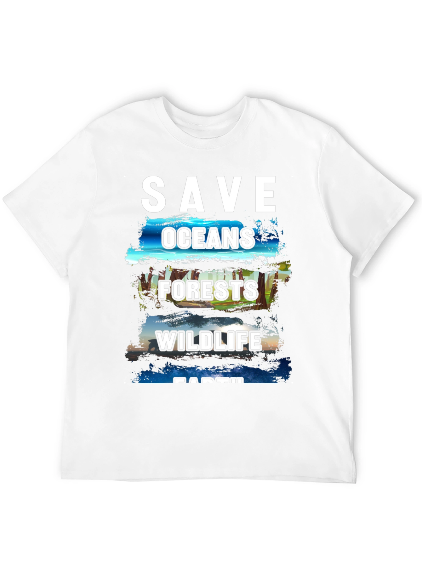 Save the Earth T-Shirt - Oceans Forests Wildlife