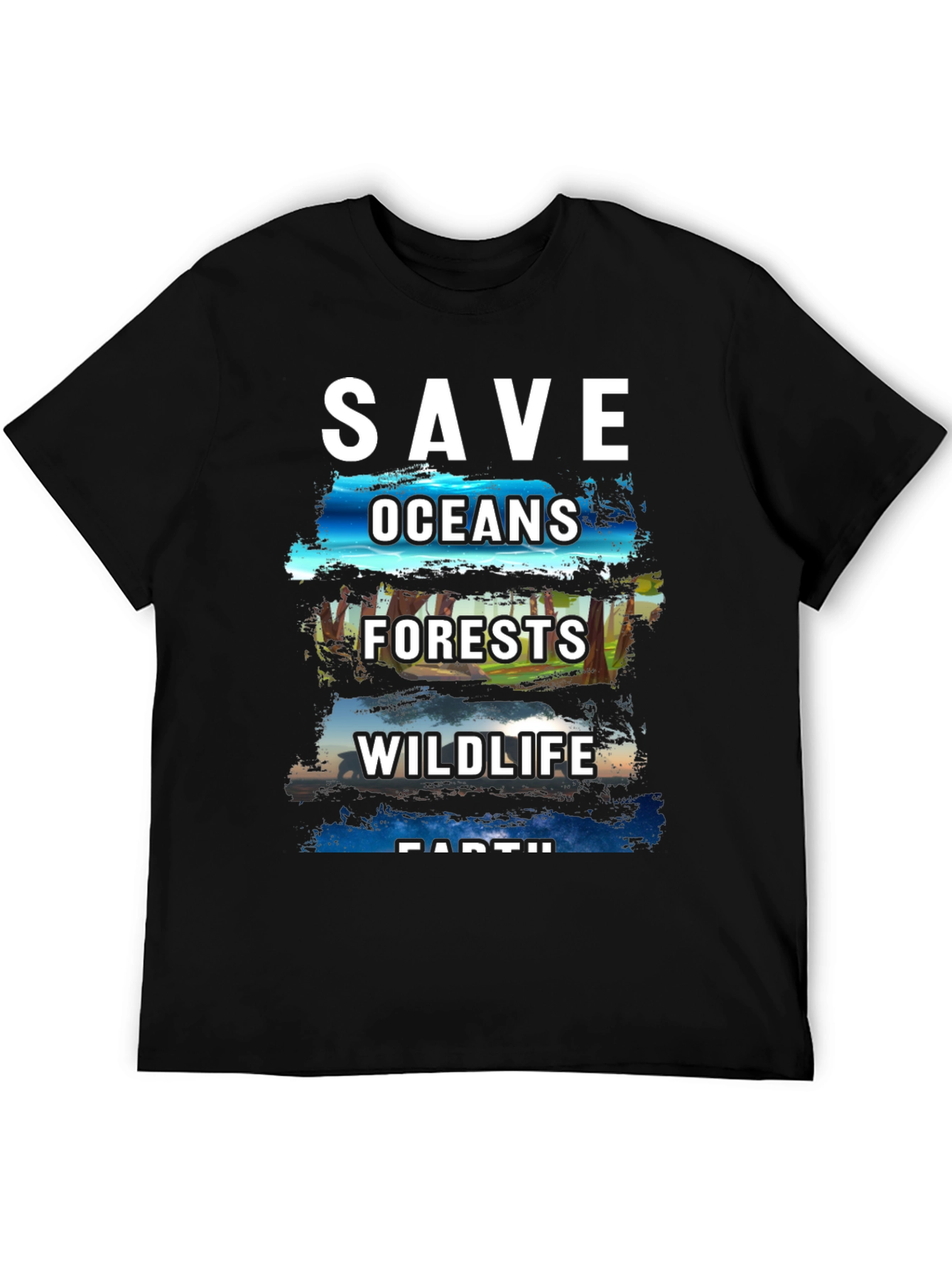 Save the Earth T-Shirt - Oceans Forests Wildlife
