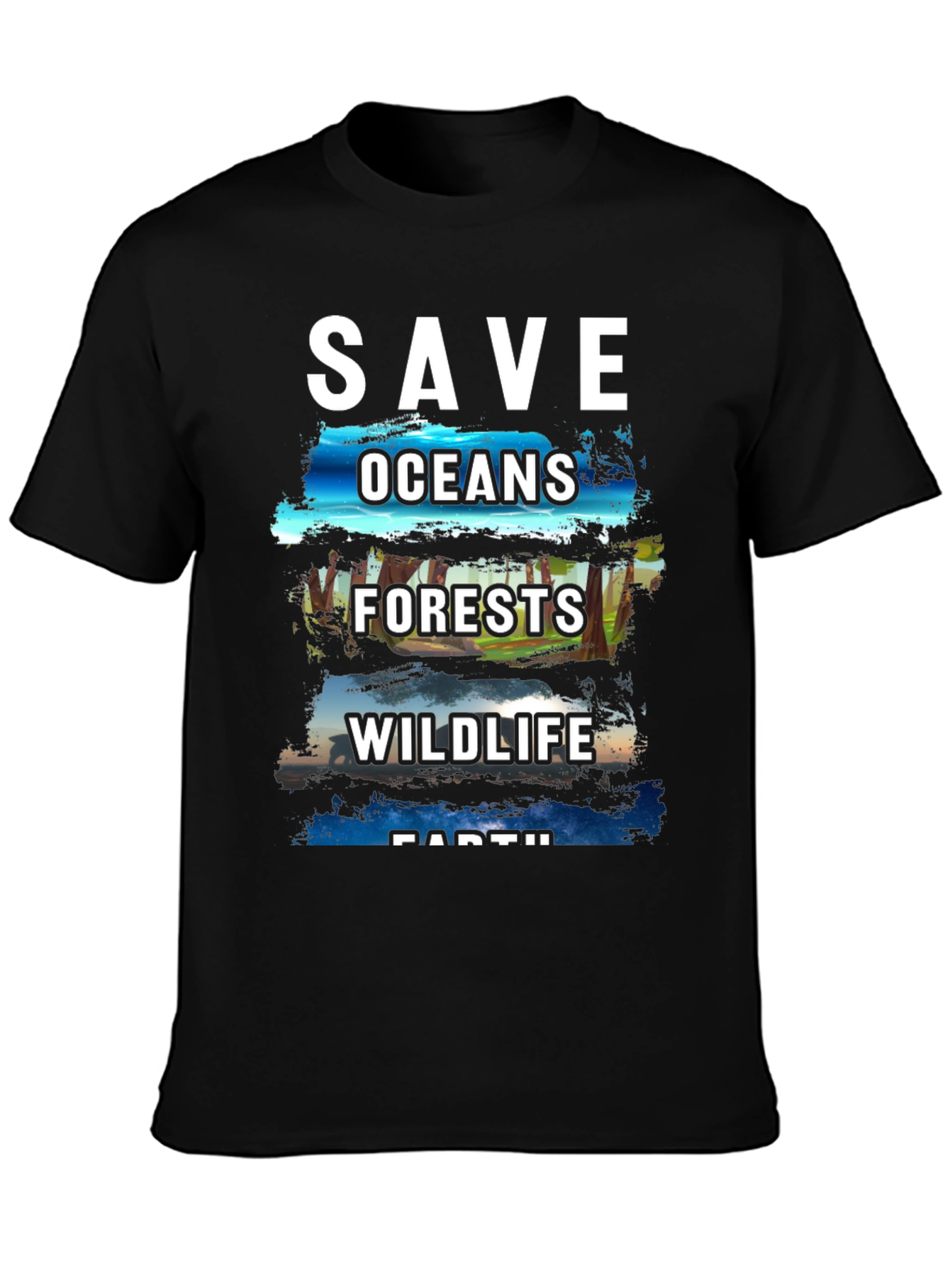 Save the Earth T-Shirt - Oceans Forests Wildlife
