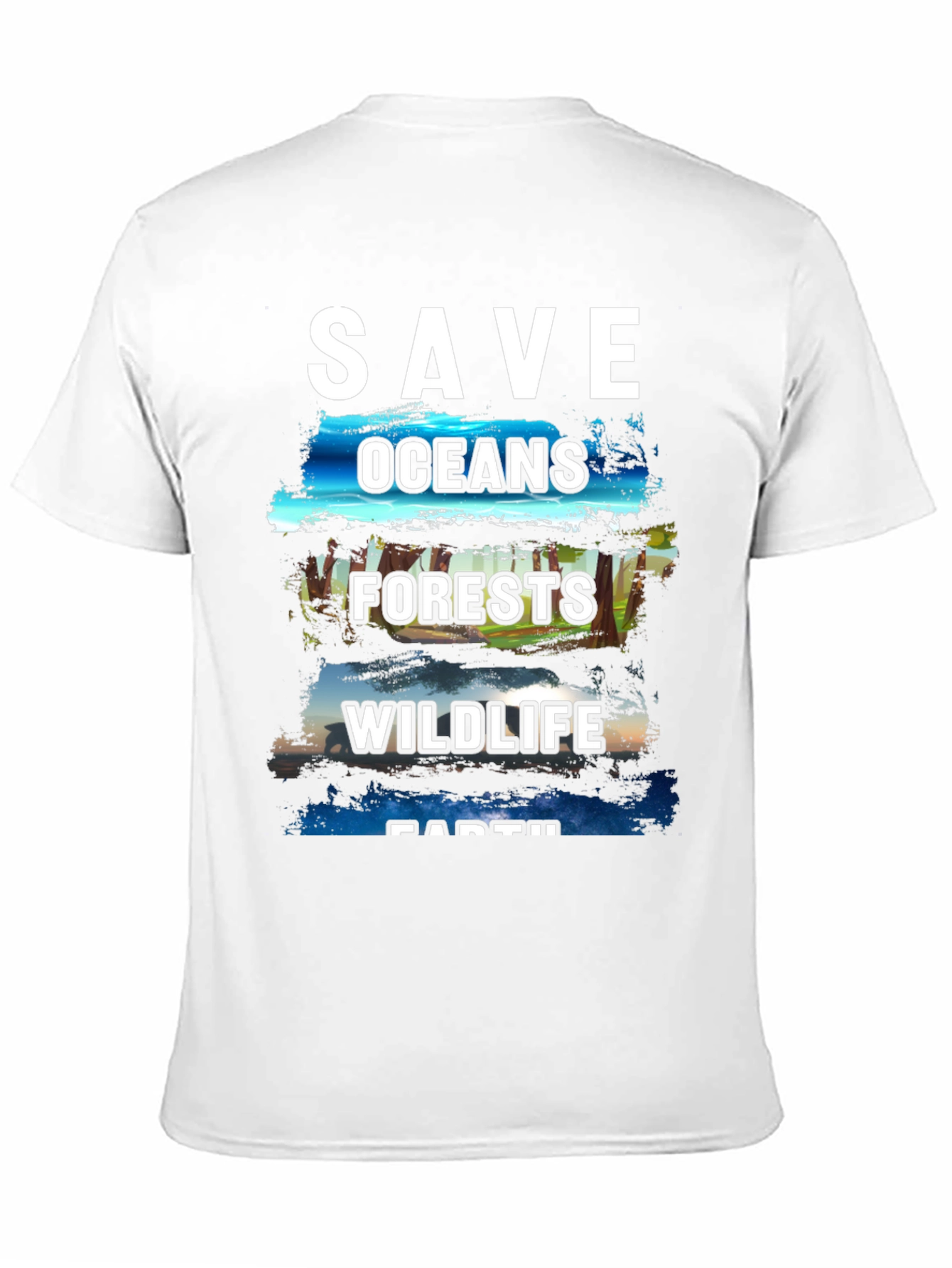 Save the Earth T-Shirt - Oceans Forests Wildlife
