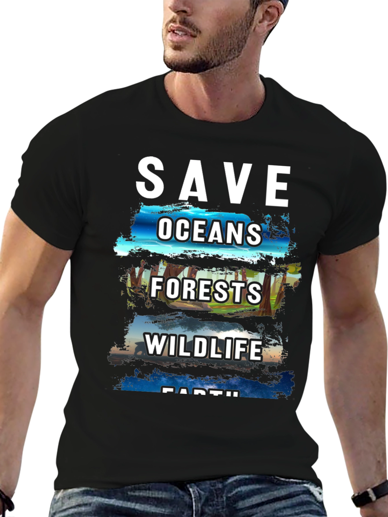 Save the Earth T-Shirt - Oceans Forests Wildlife