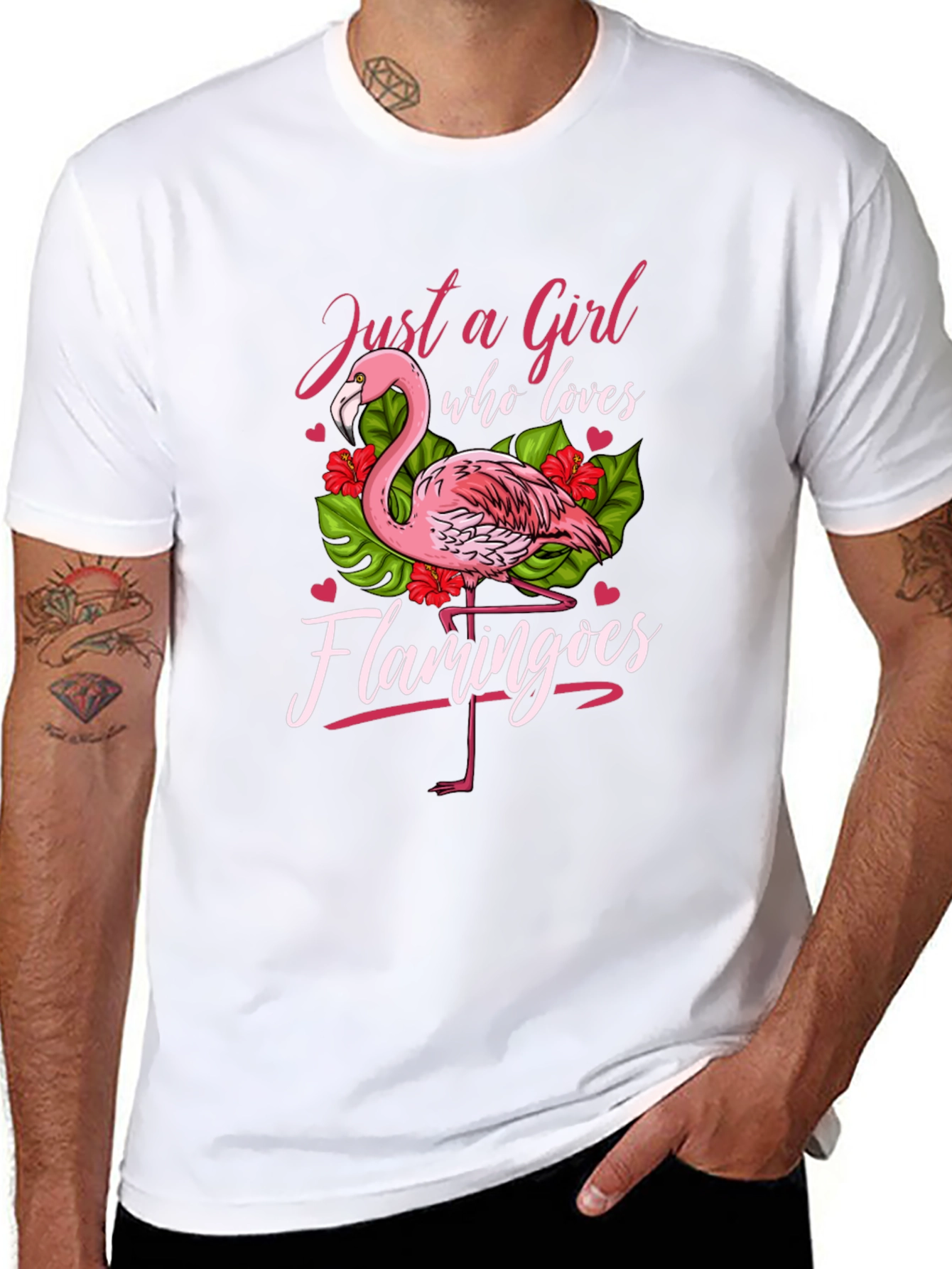 Just a Girl Who Loves Flamingos T-Shirt