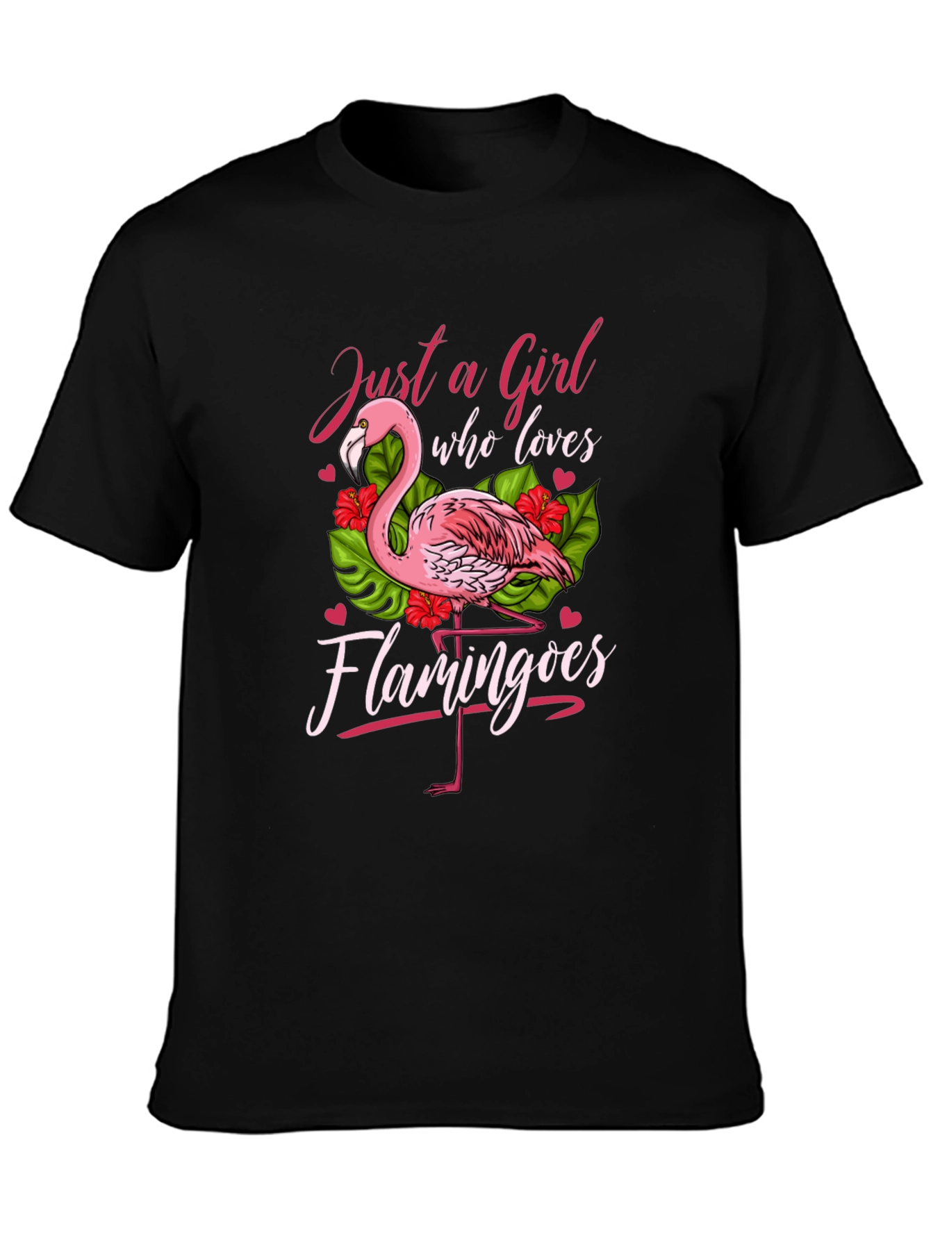 Just a Girl Who Loves Flamingos T-Shirt