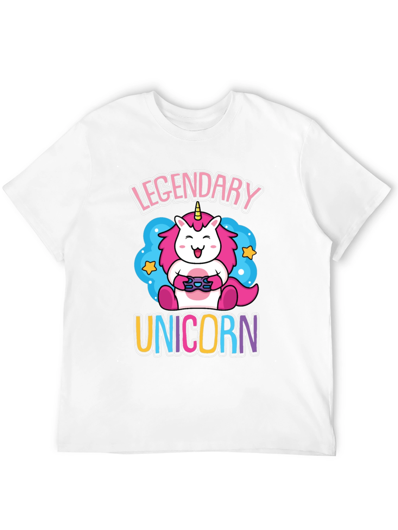 Legendary Unicorn Gamer Graphic T-Shirt