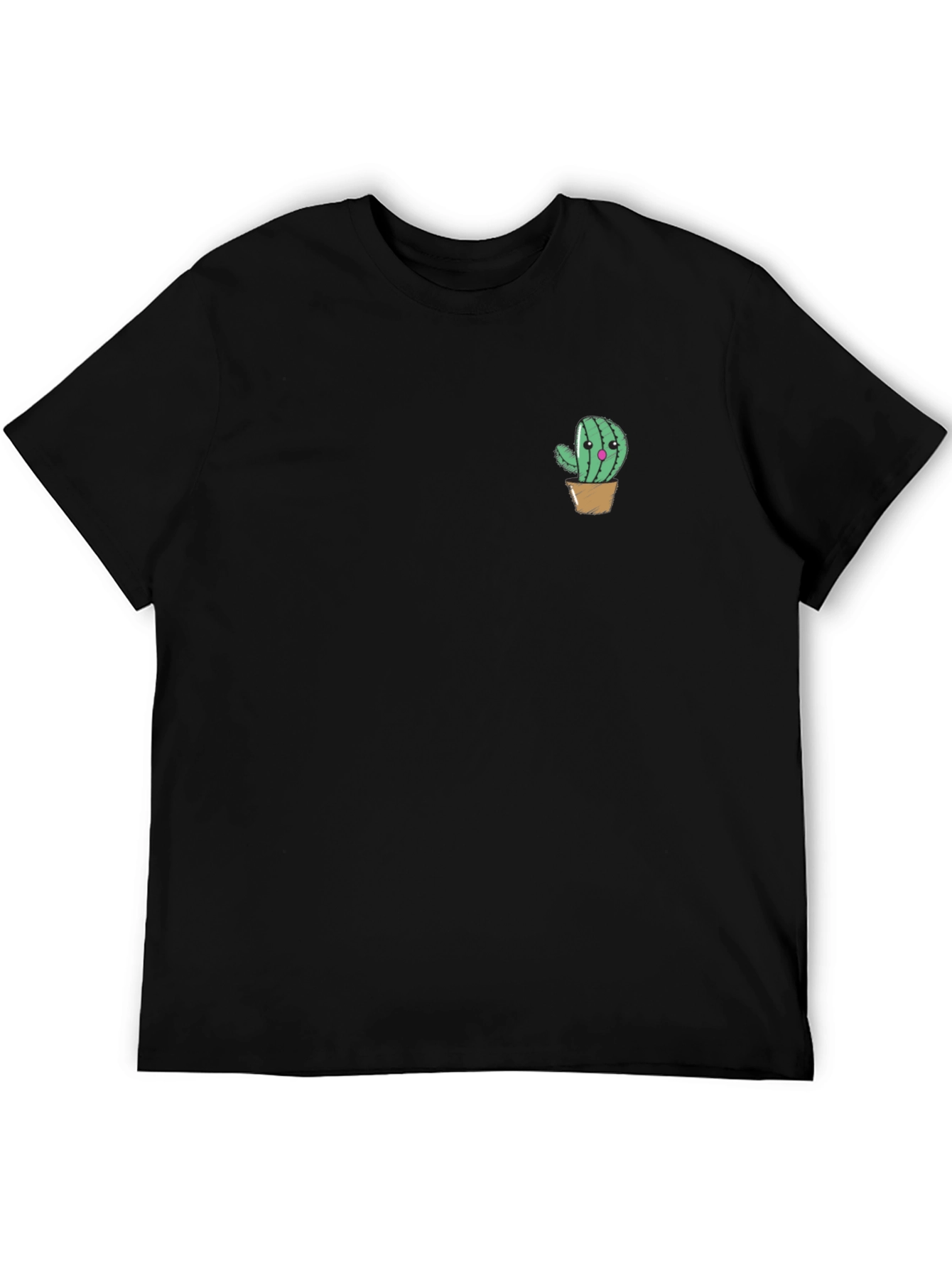 Cute Cactus Graphic Tee - Black Unisex Shirt