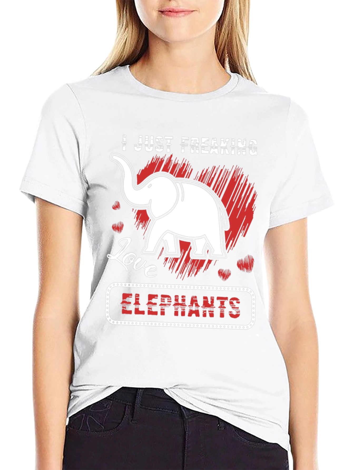 I Just Freaking Love Elephants Graphic Tee