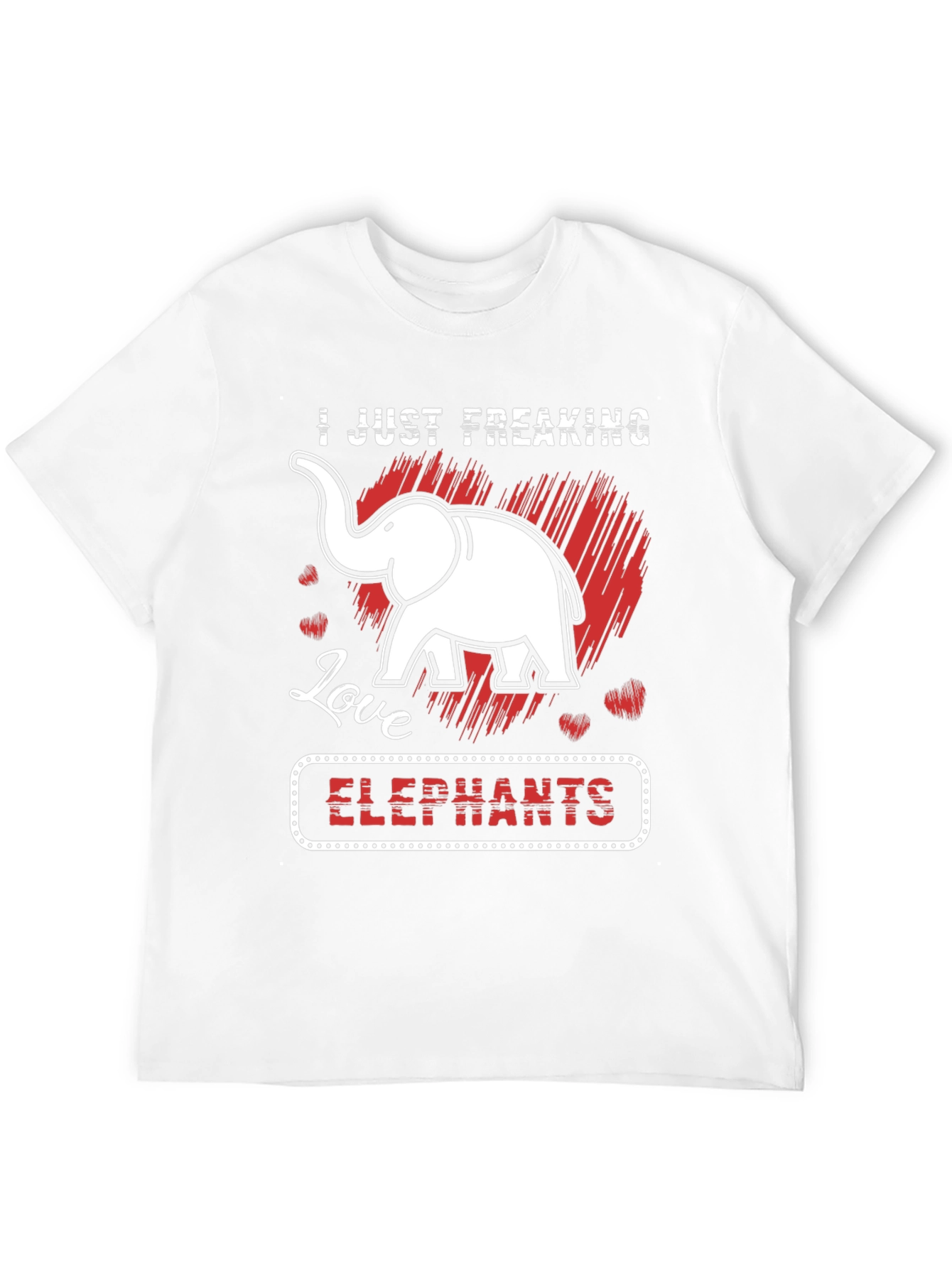 I Just Freaking Love Elephants Graphic Tee