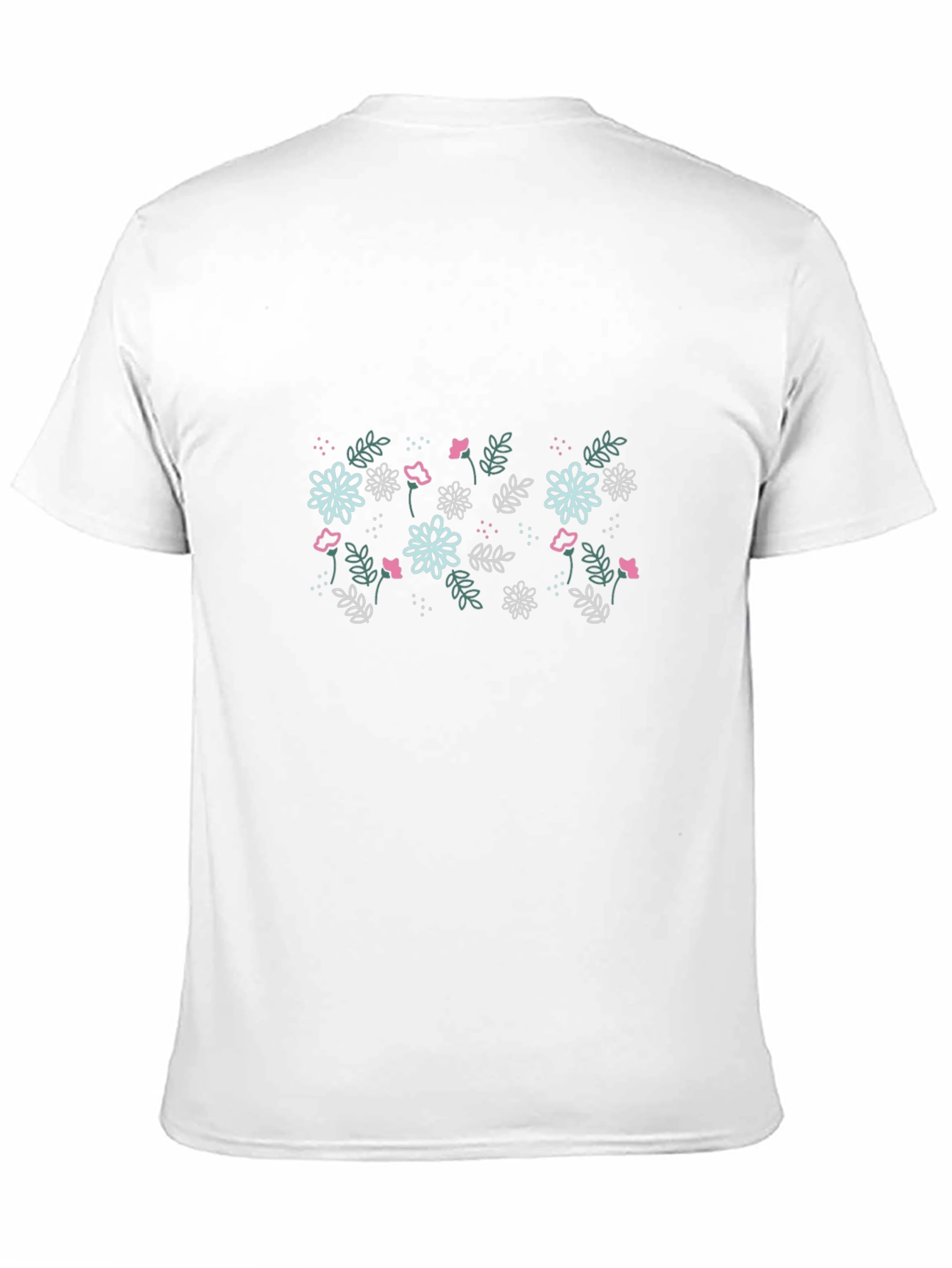 Floral Print Black T-Shirt