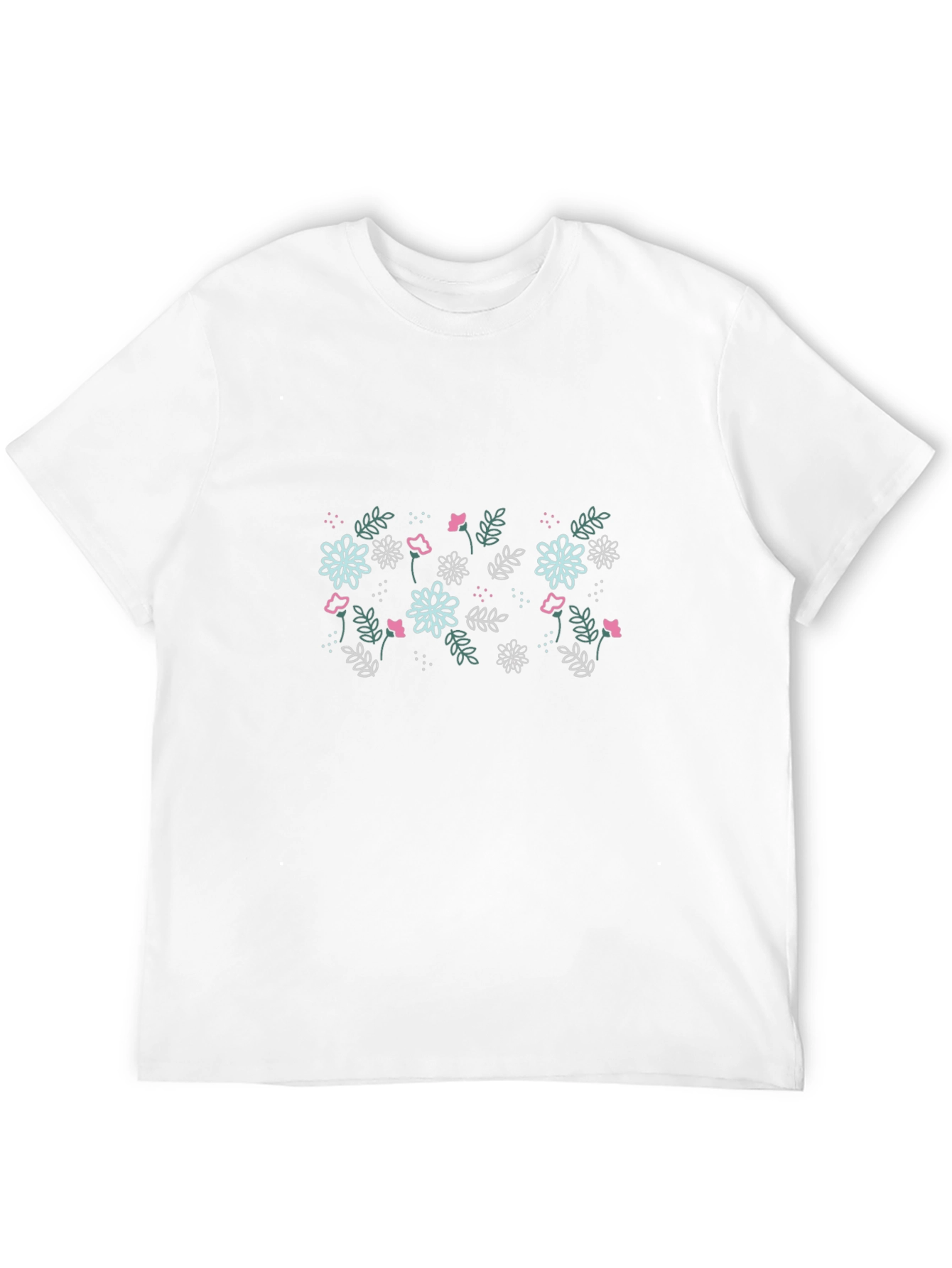 Floral Print Black T-Shirt