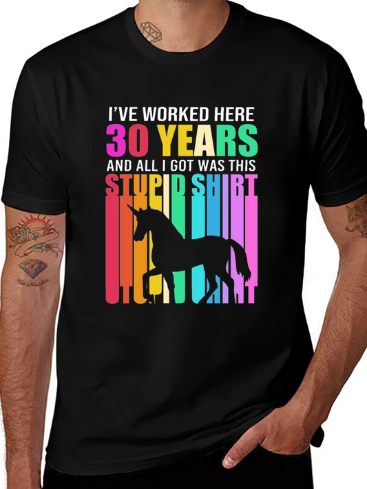 30 Years Stupid Shirt Unicorn Graphic Tee
