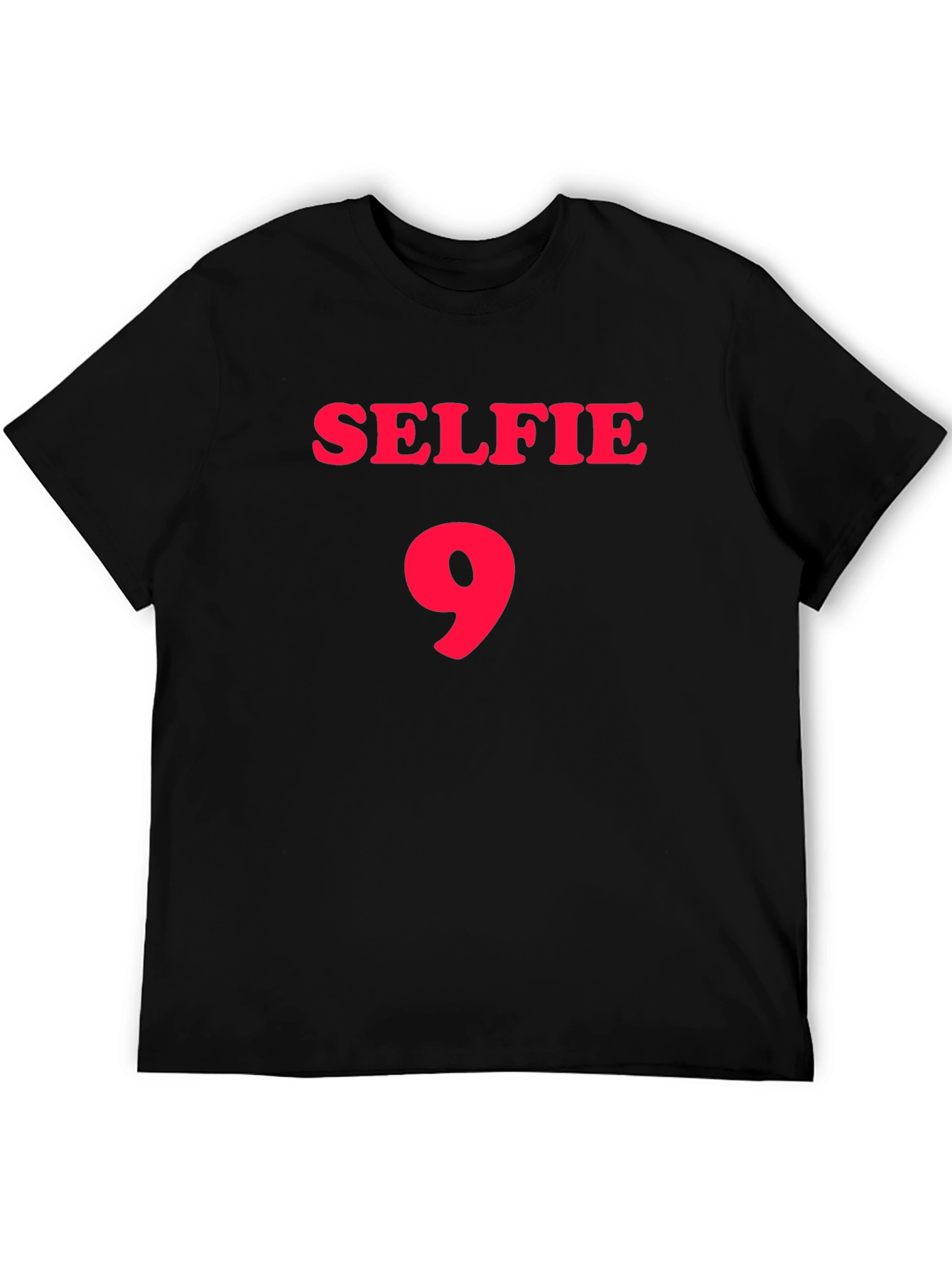Selfie 9 Black Graphic T-Shirt