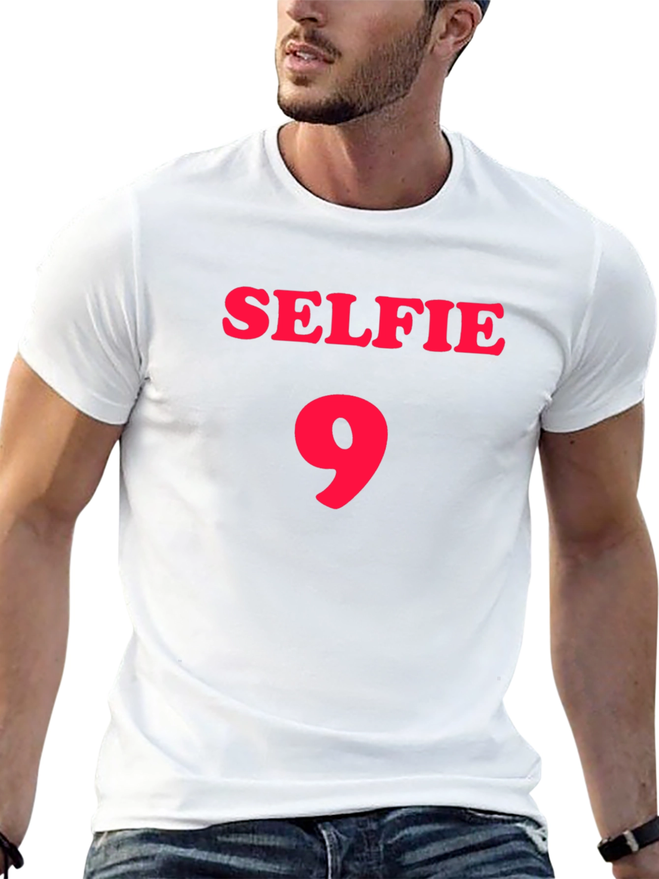 Selfie 9 Black Graphic T-Shirt