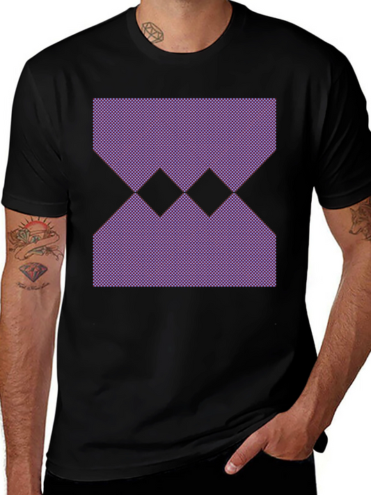 Geometric Pattern Black T-Shirt