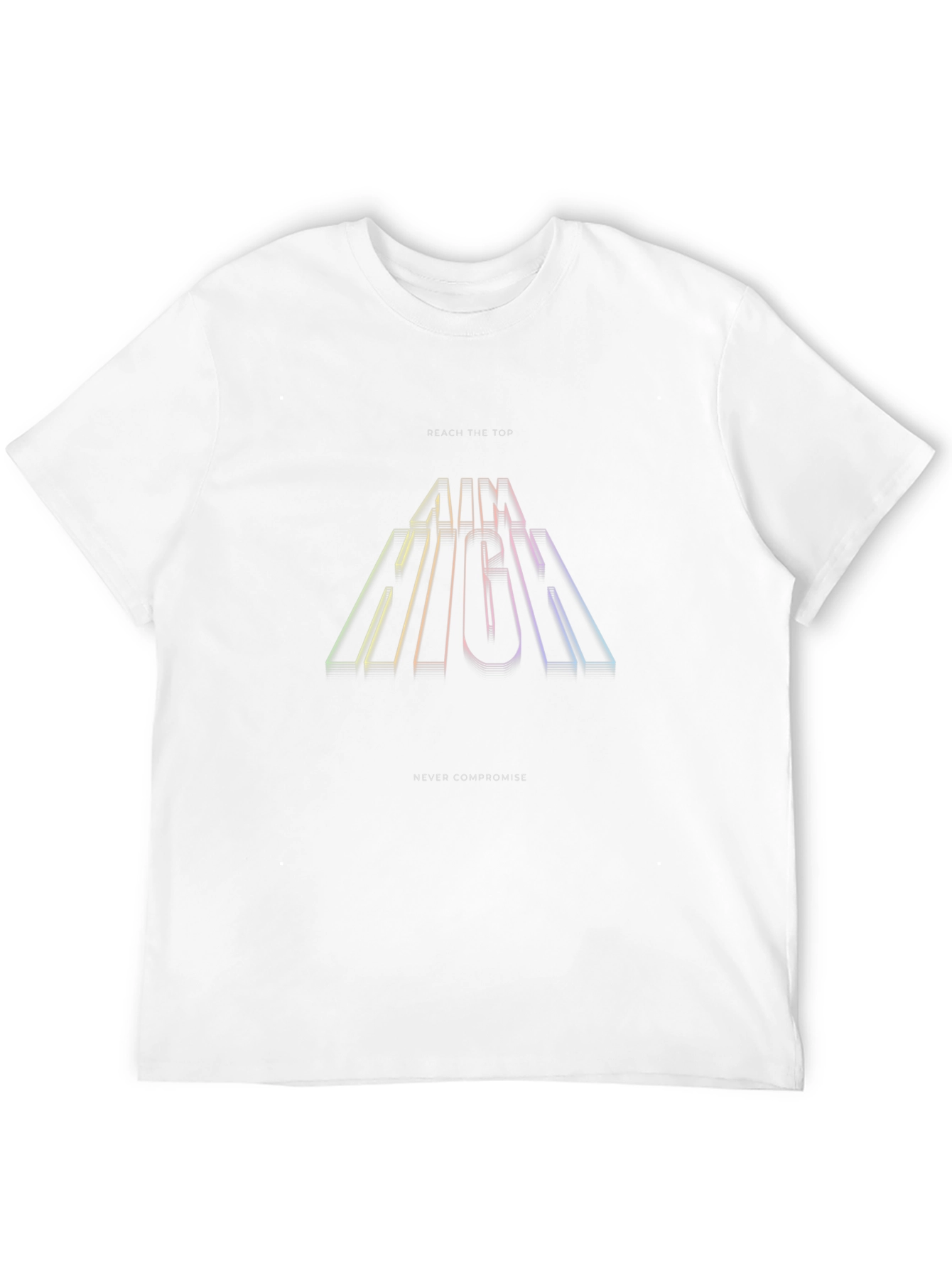 Aim High Graphic Tee - Inspirational Black T-Shirt
