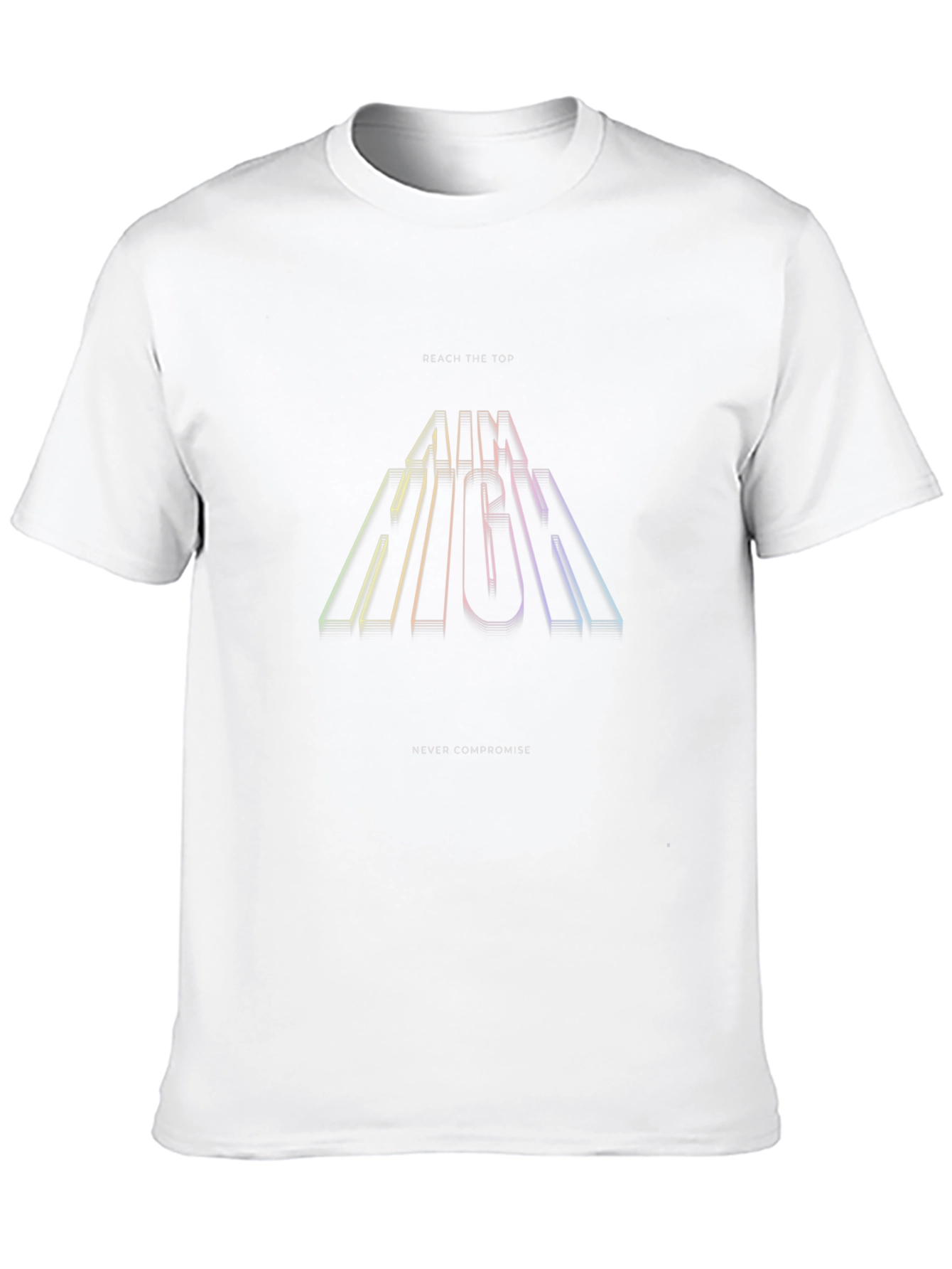 Aim High Graphic Tee - Inspirational Black T-Shirt