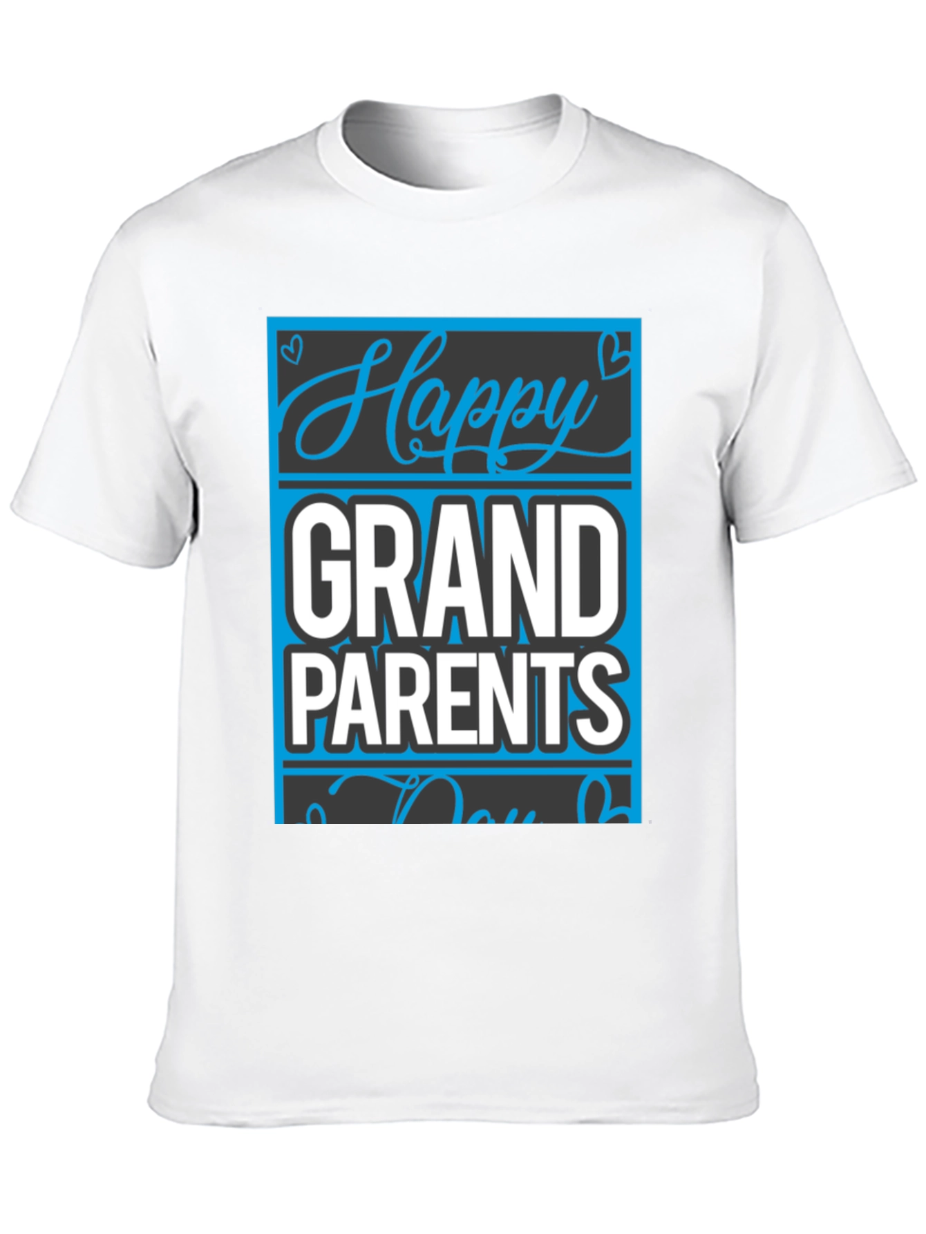 Happy Grandparents Day Black T-Shirt
