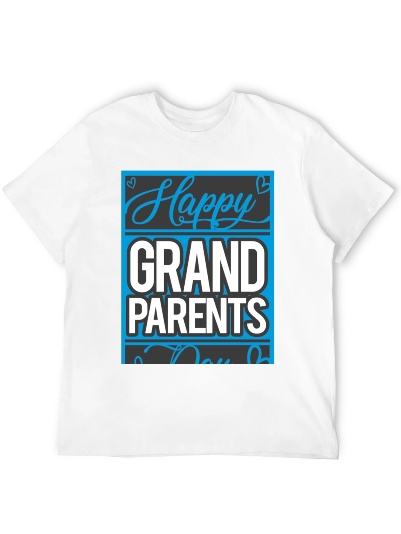 Happy Grandparents Day Black T-Shirt