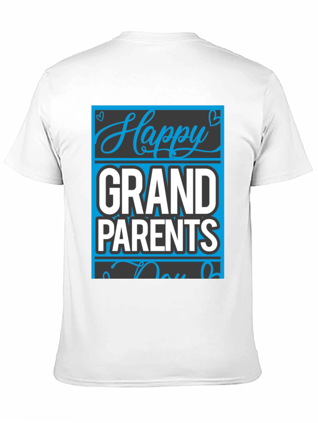 Happy Grandparents Day Black T-Shirt