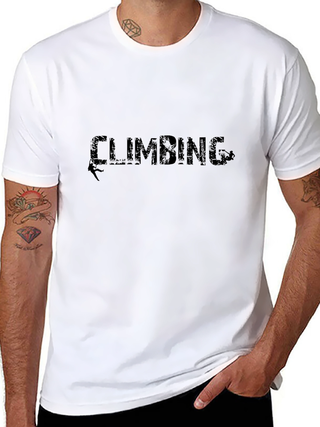Climbing Design Black T-Shirt