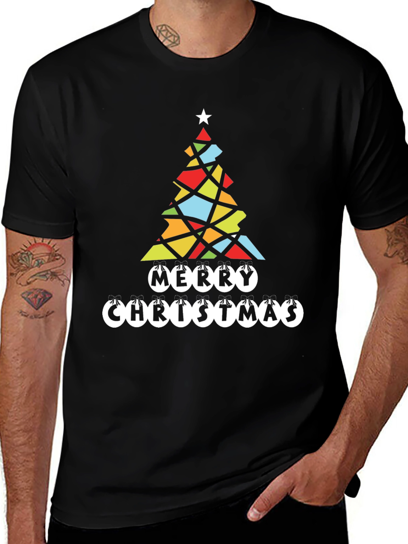 Festive Christmas Tree Graphic Tee