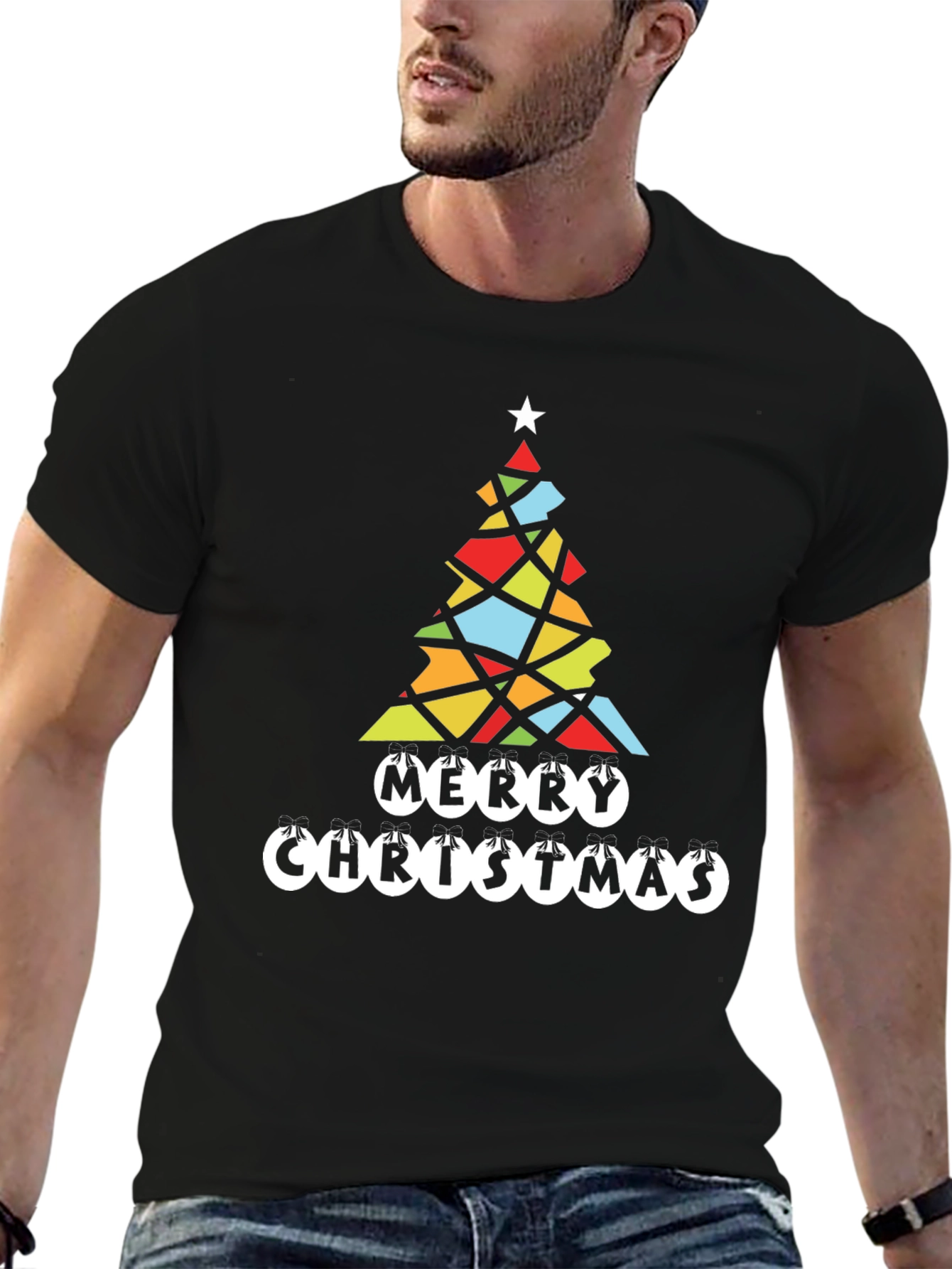Festive Christmas Tree Graphic Tee