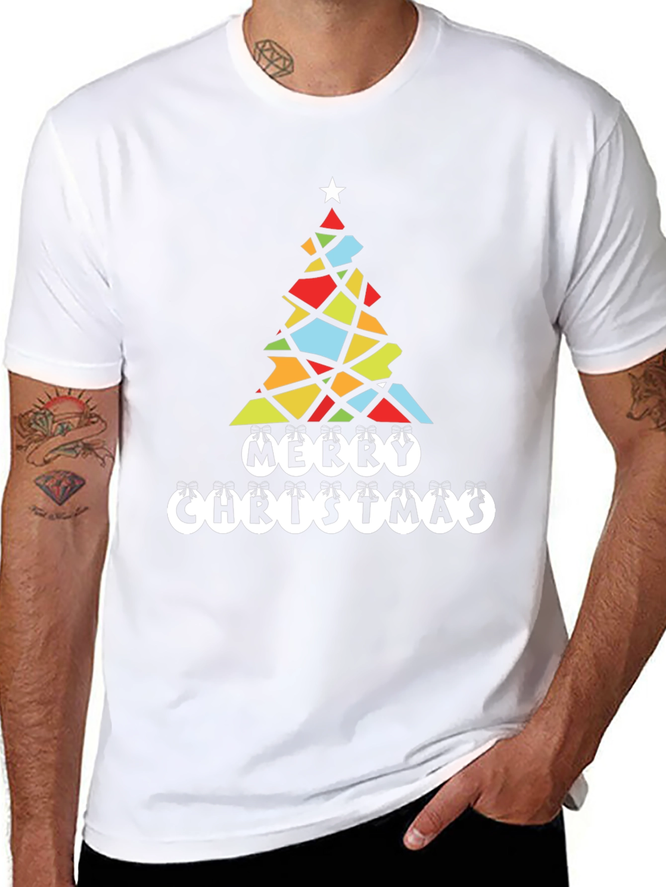 Festive Christmas Tree Graphic Tee