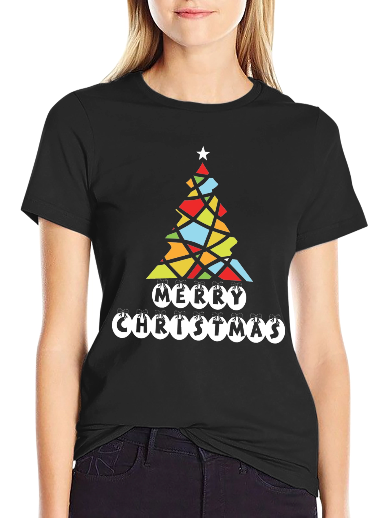 Festive Christmas Tree Graphic Tee