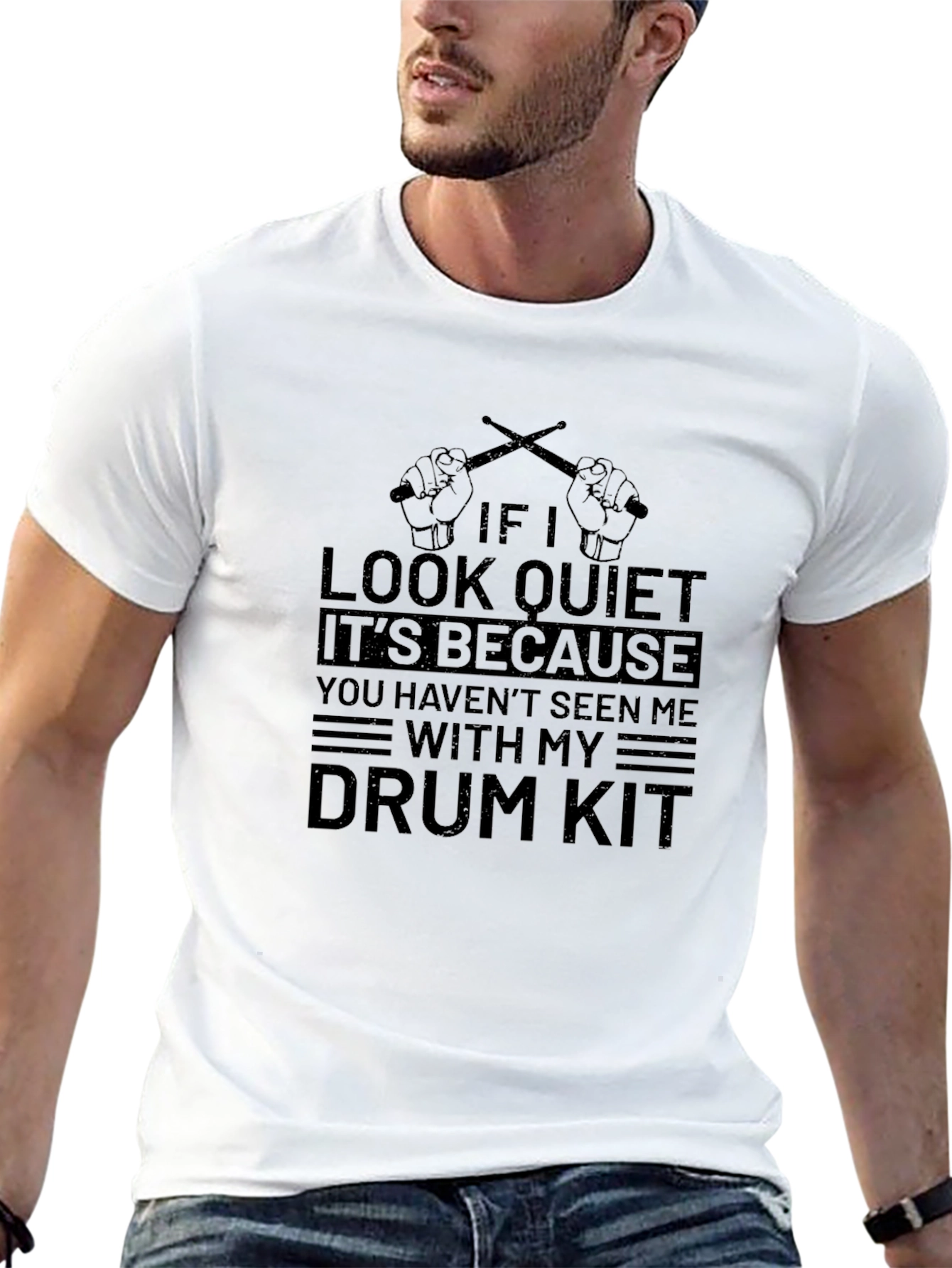 If I Look Quiet Drum Kit T-Shirt