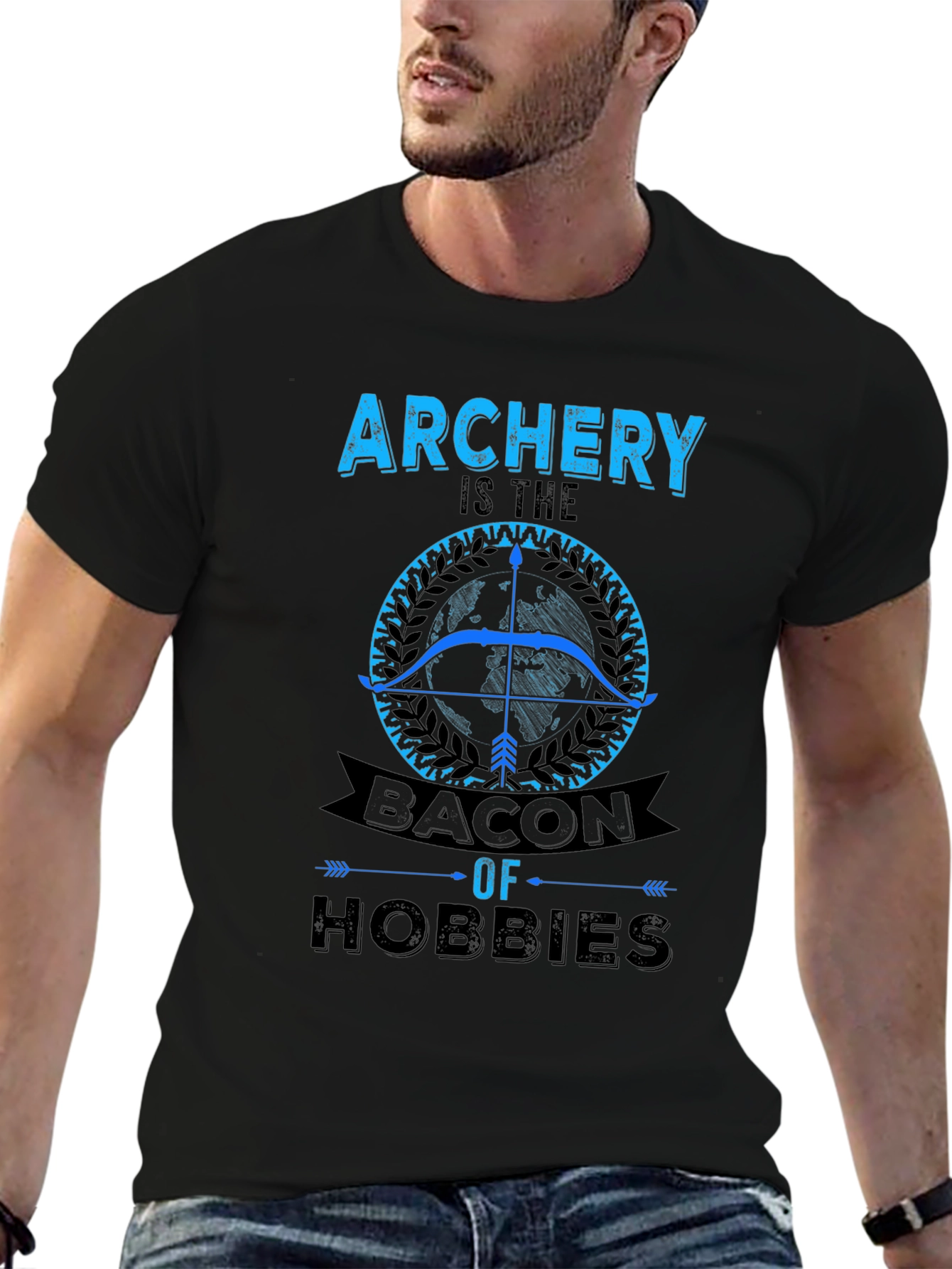 Archery Bacon of Hobbies Graphic T-Shirt